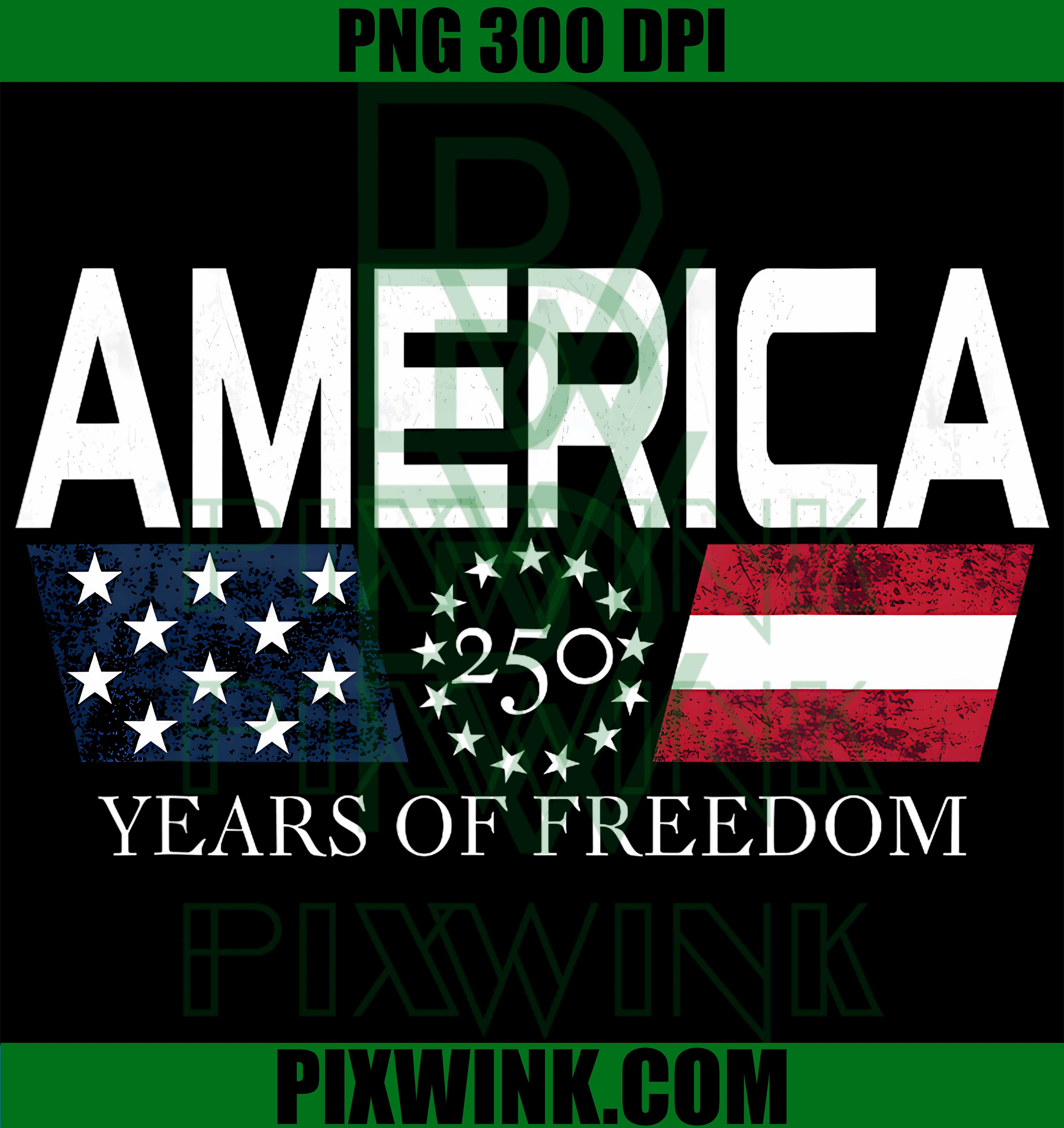 America 250 Years PNG, US 250th Anniversary PNG, Freedom Patriotic PNG