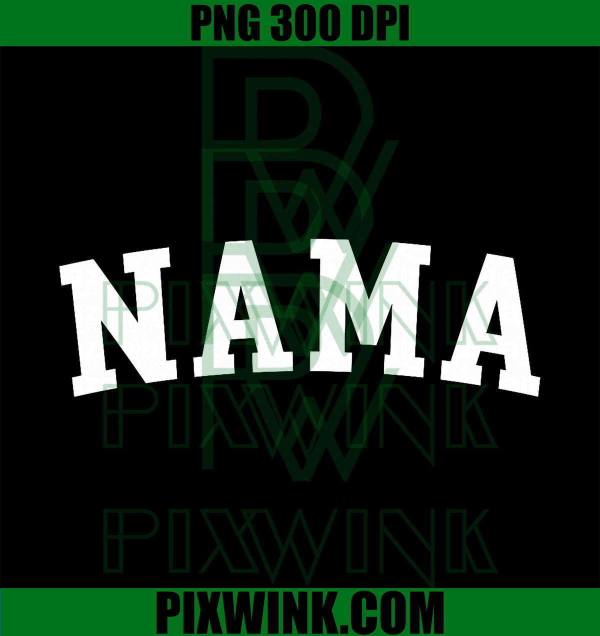Nama PNG, Retro Mama PNG, Trendy PNG