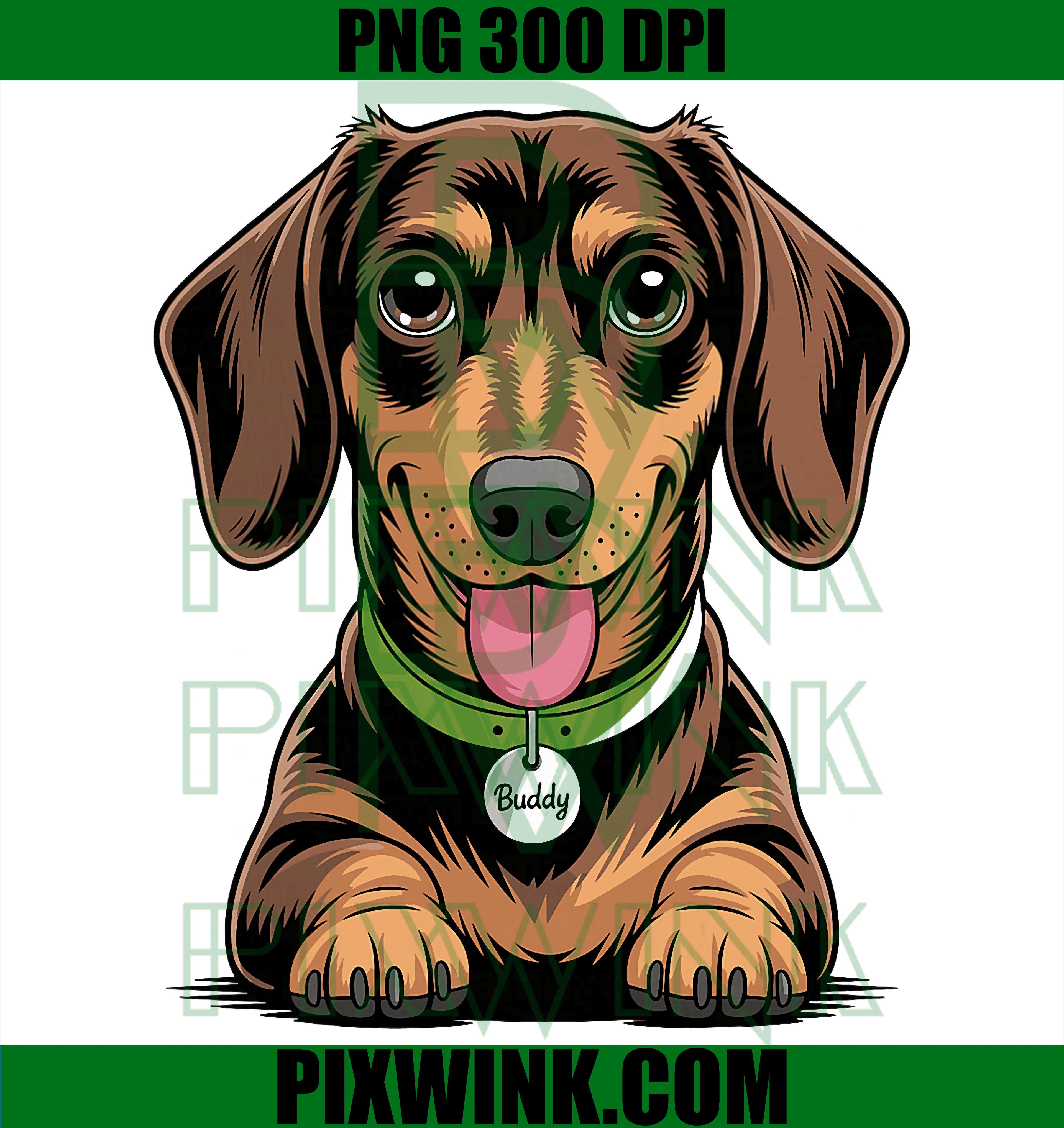 Cute Puppy Breed, Artistic Doxie Weiner Sausage, Dachshund PNG