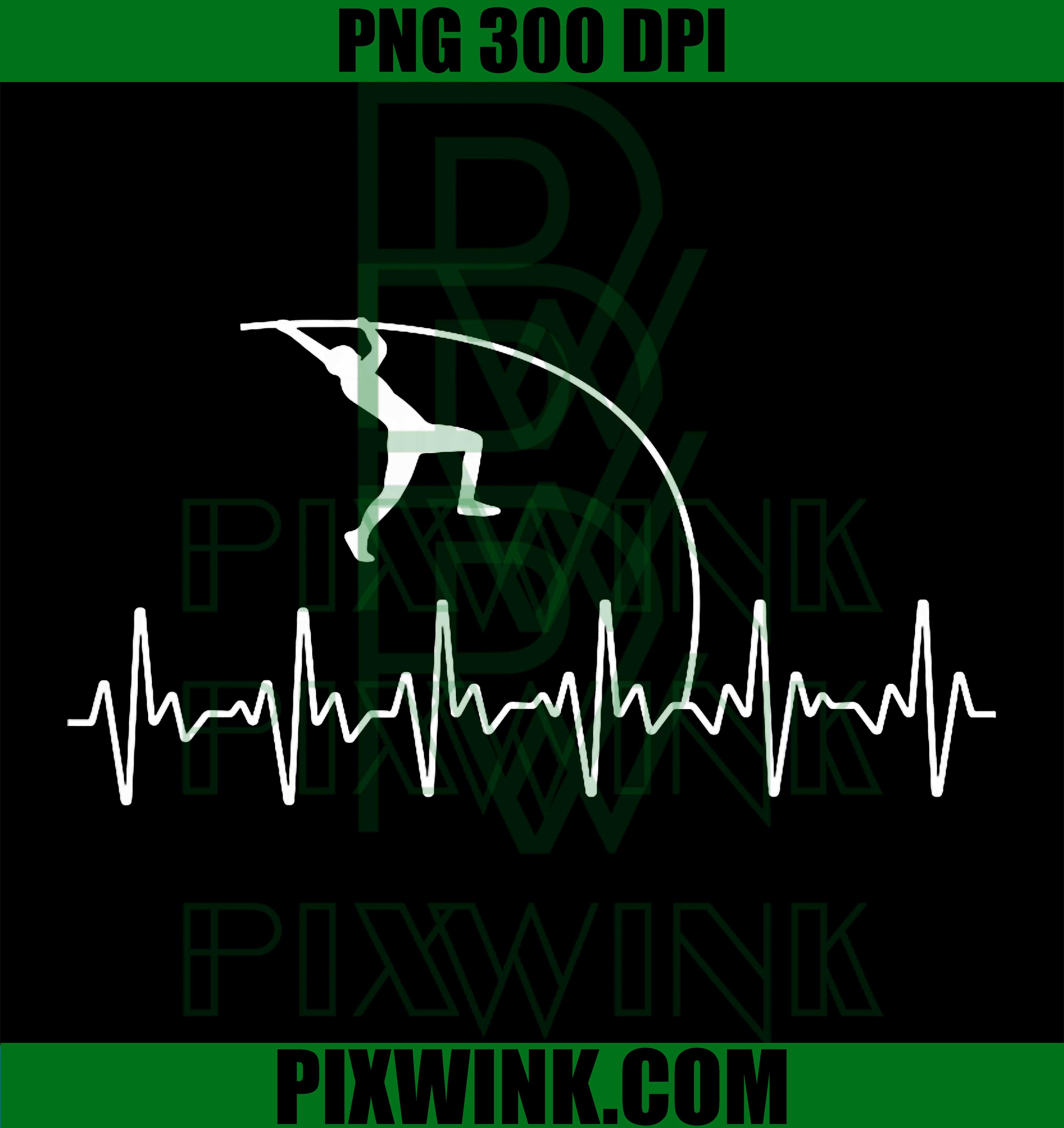 Pole Vault Athlete PNG, Track and Field Pole Jumper Graphic PNG