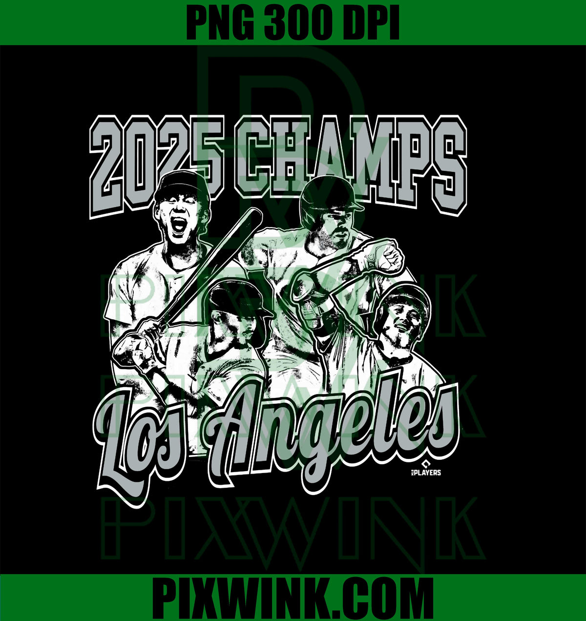 Los Angeles 2025 World Champions PNG,  Baseball Championship PNG