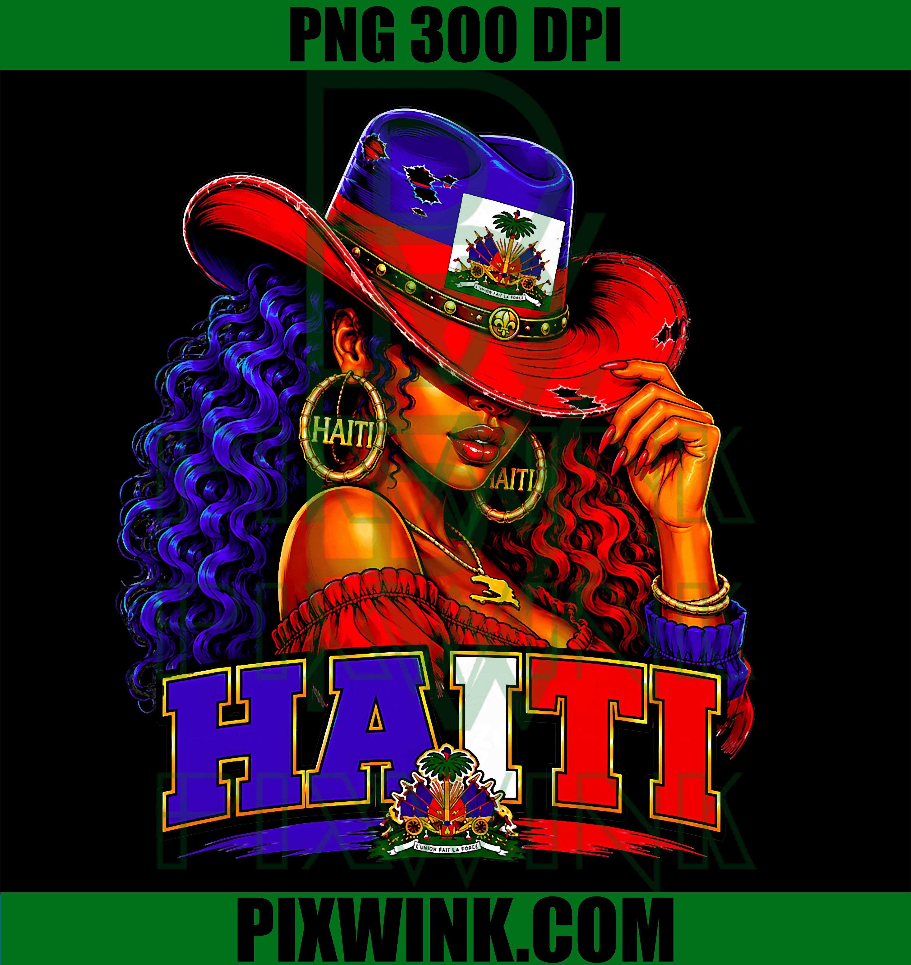 Haitian Girl PNG, Haiti Flag Proud Caribbean PNG