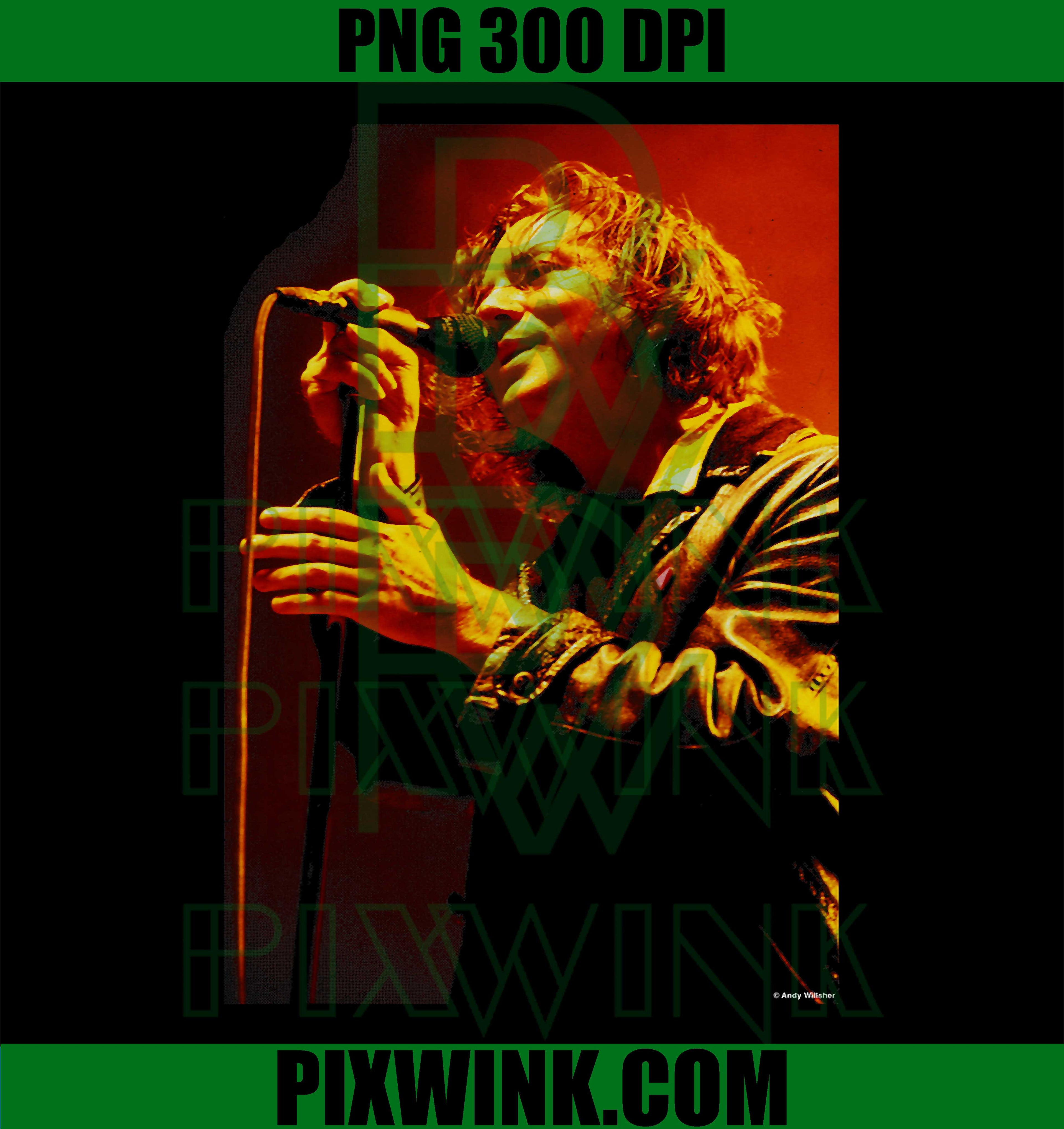 Eddie Vedder, Pearl Jam, Singer by Andy Willsher PNG