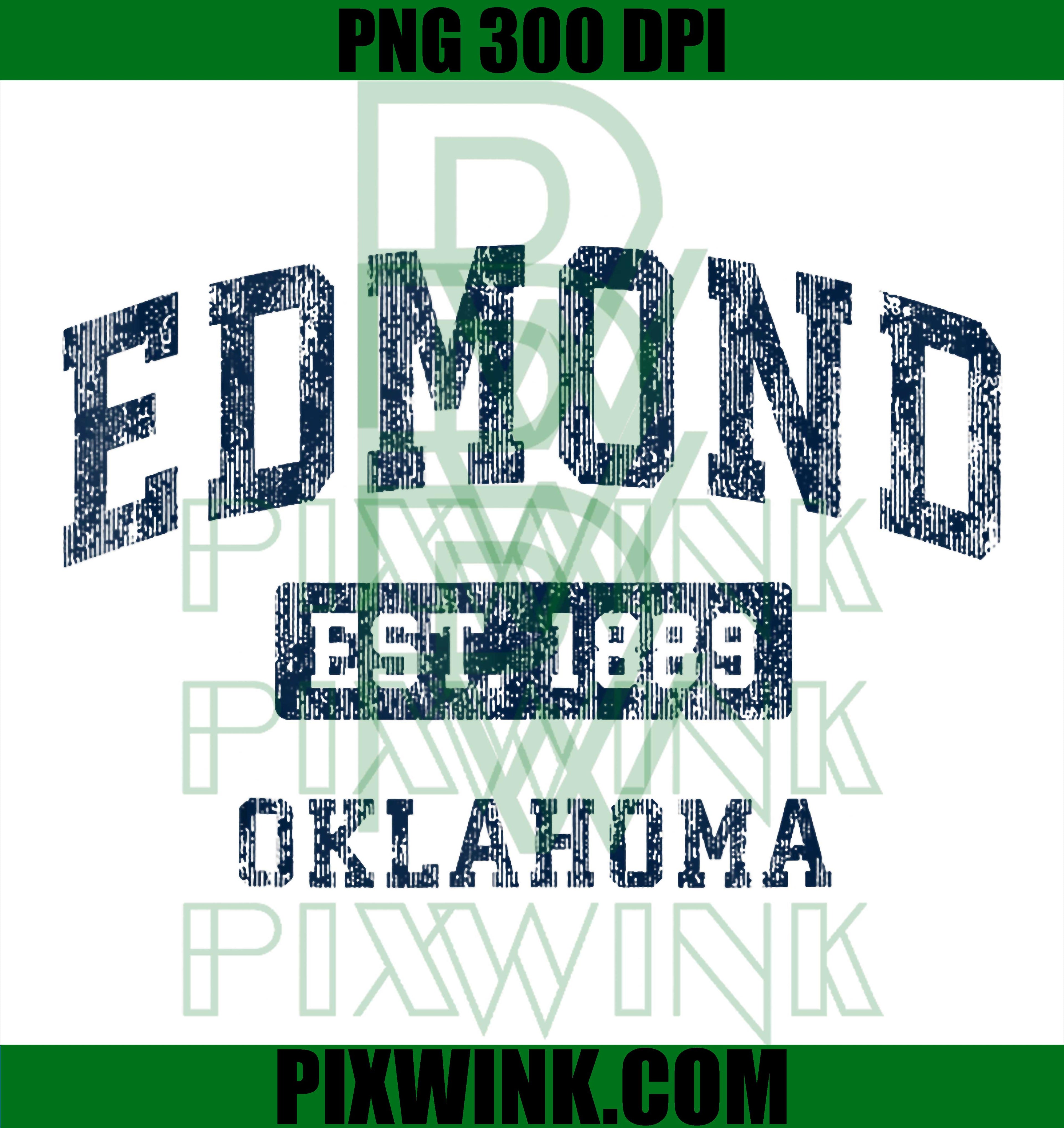 Edmond Oklahoma PNG, OK Vintage Established Sports Design PNG