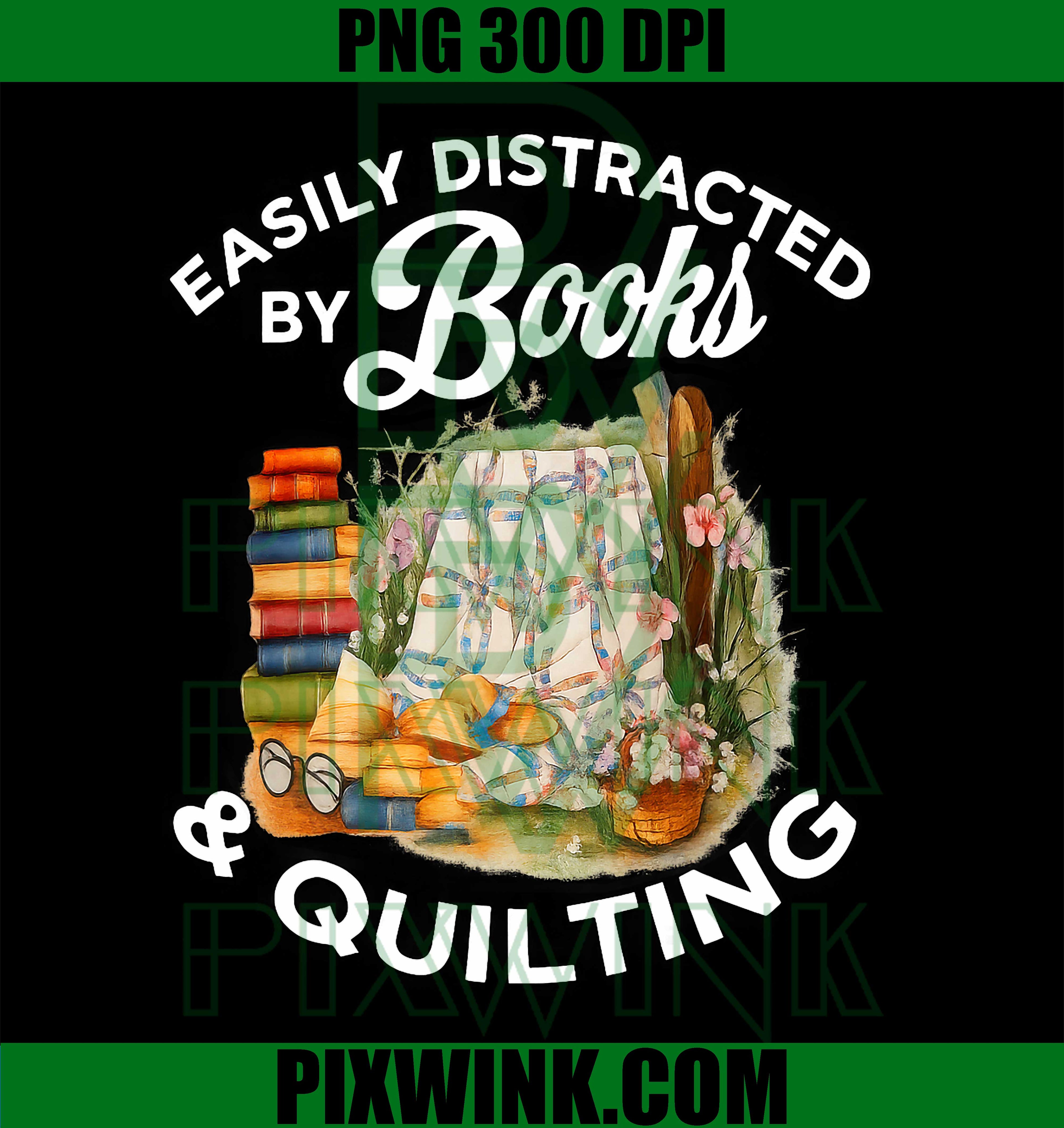Quilting Sewing Machine, Quilter Easily Distracted by Book PNG