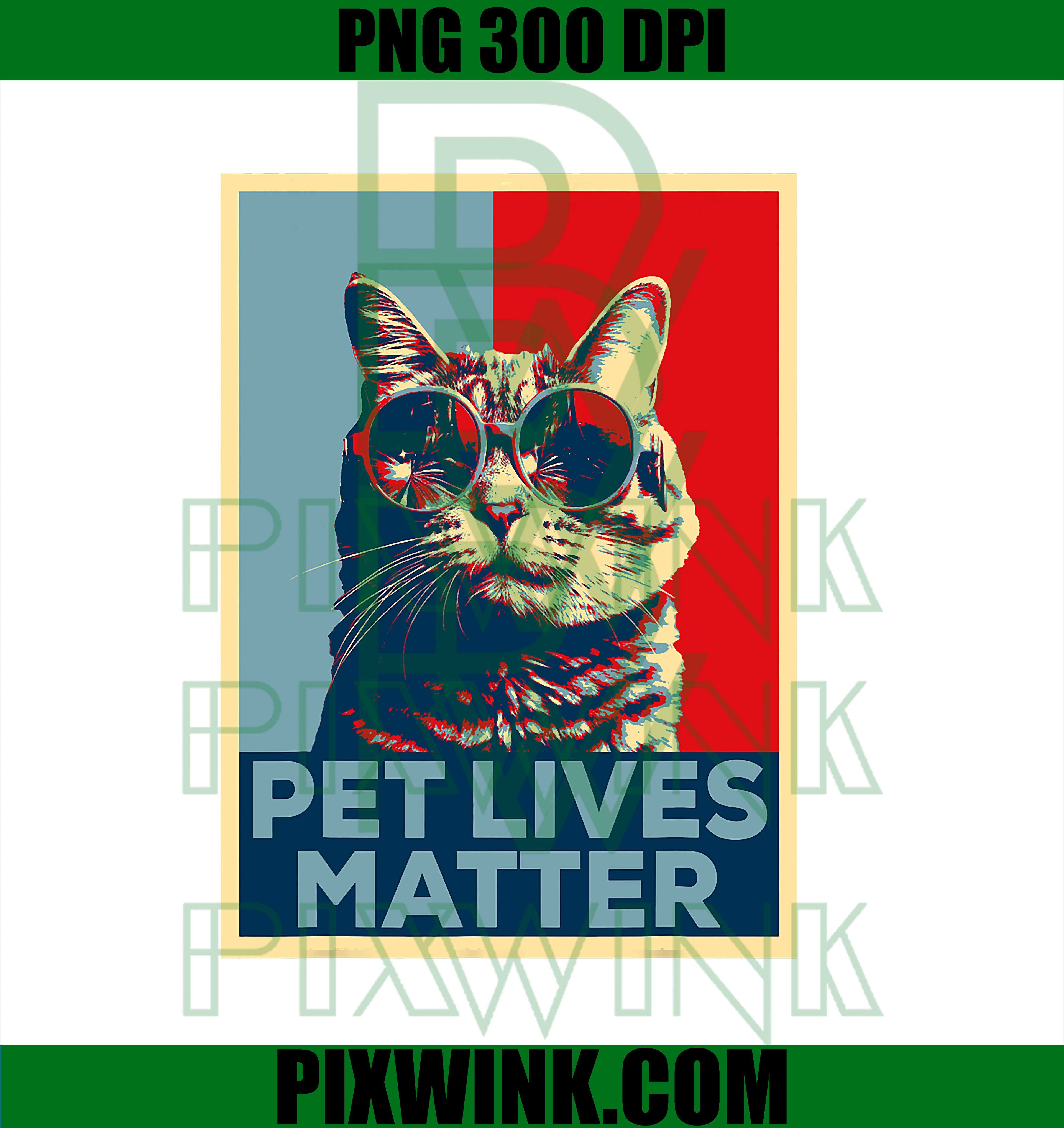 Pet Lives Matter Trump 2024 PNG, Poster Trump Cats PNG