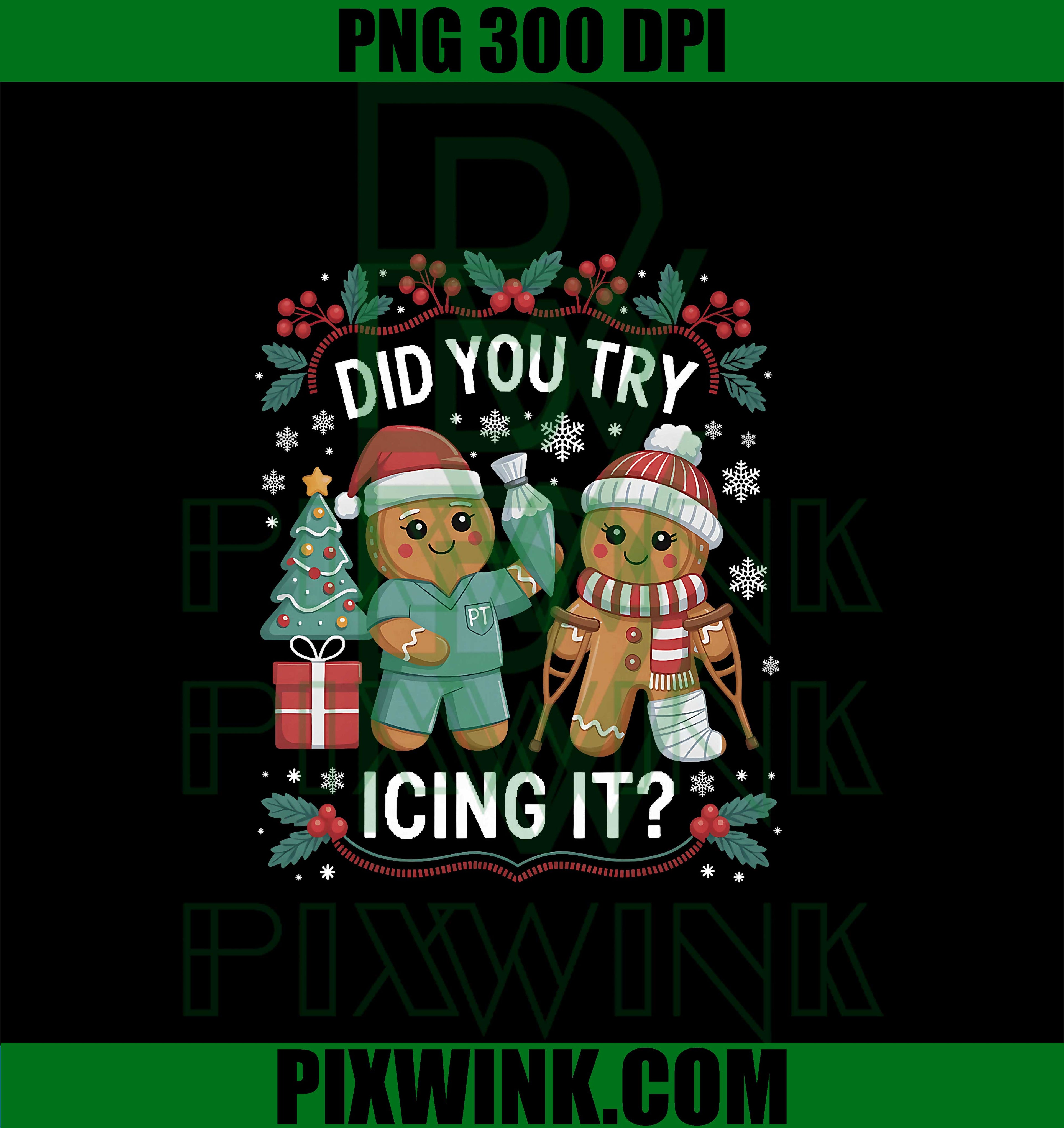Physio Christmas PNG, Physical Therapy Holiday Season Christmas PNG