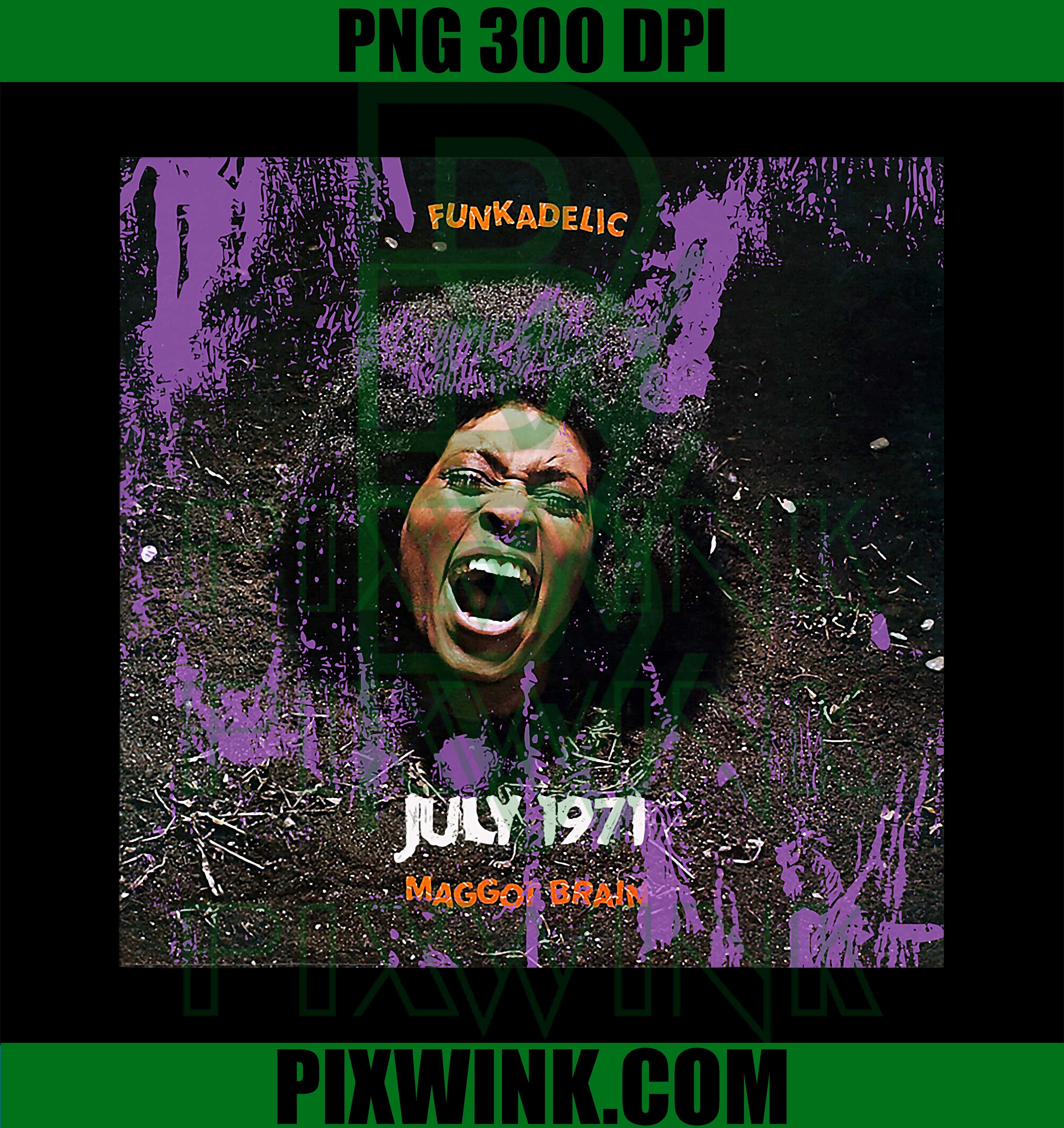 Official George Clinton Funkadelic Maggot Brain Album Art T-Shirt