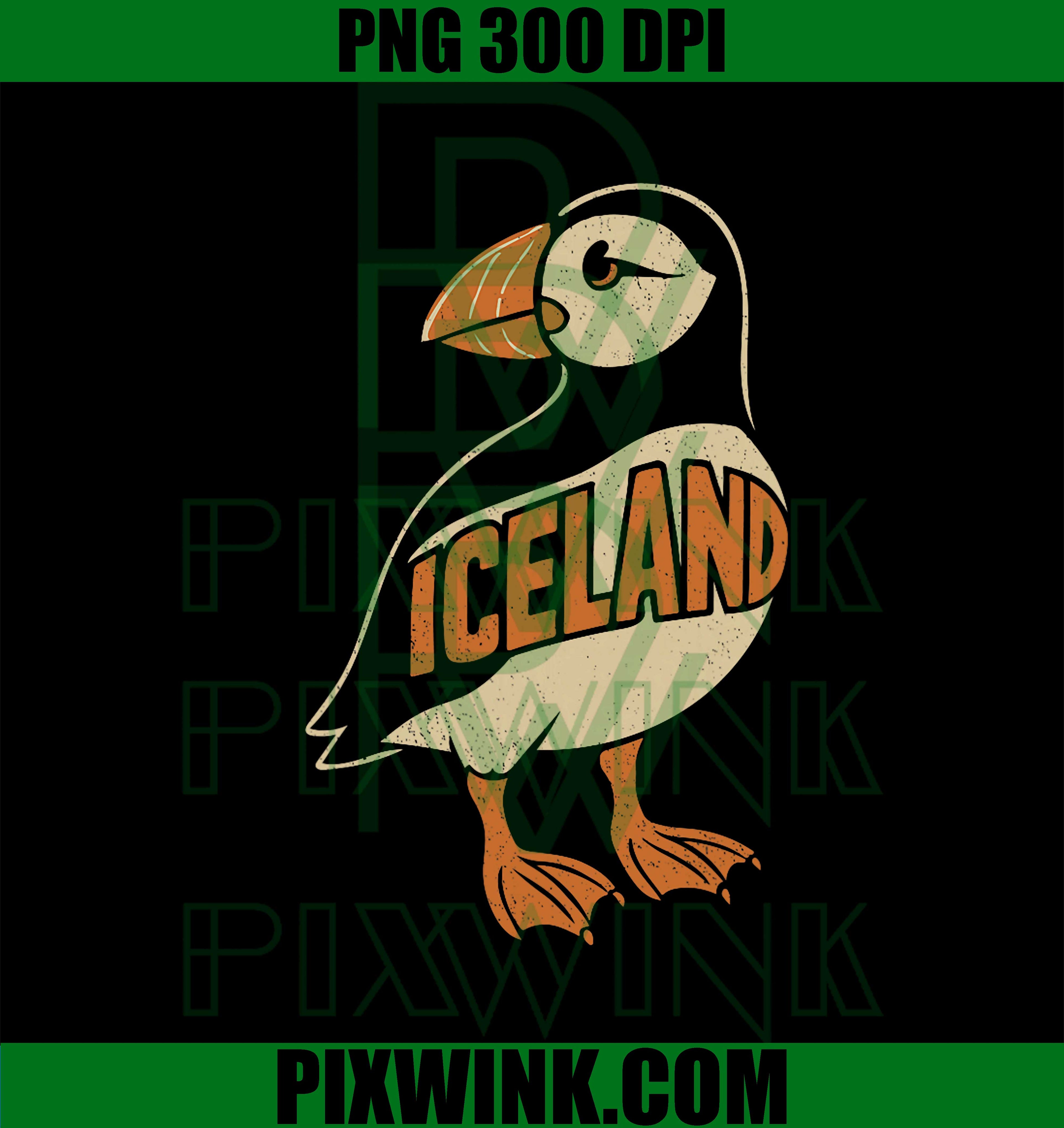 Iceland Souvenirs Puffin Graphic PNG