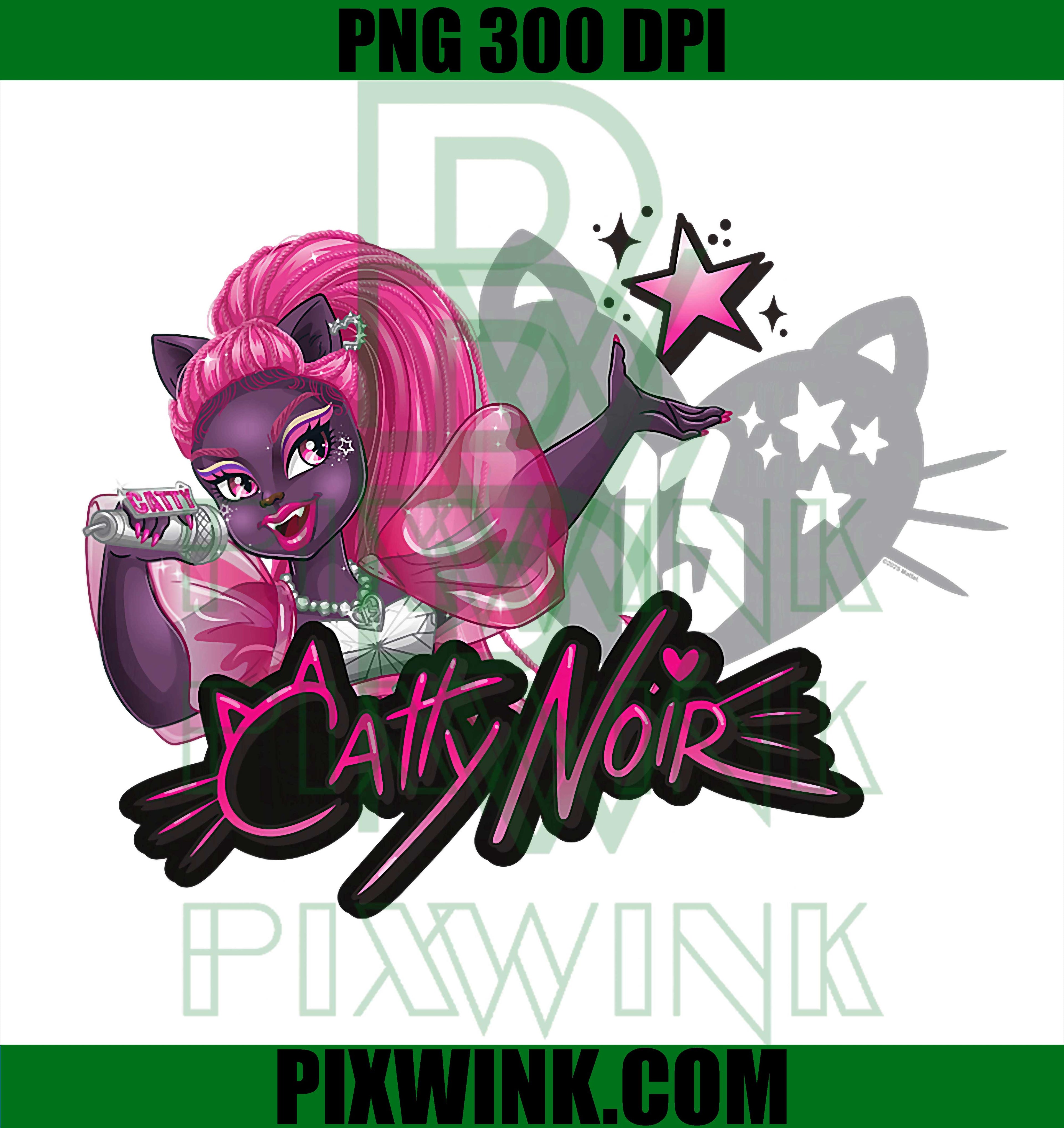 Catty Noir PNG, Monster High Catty Noir, Pink Pop Star
