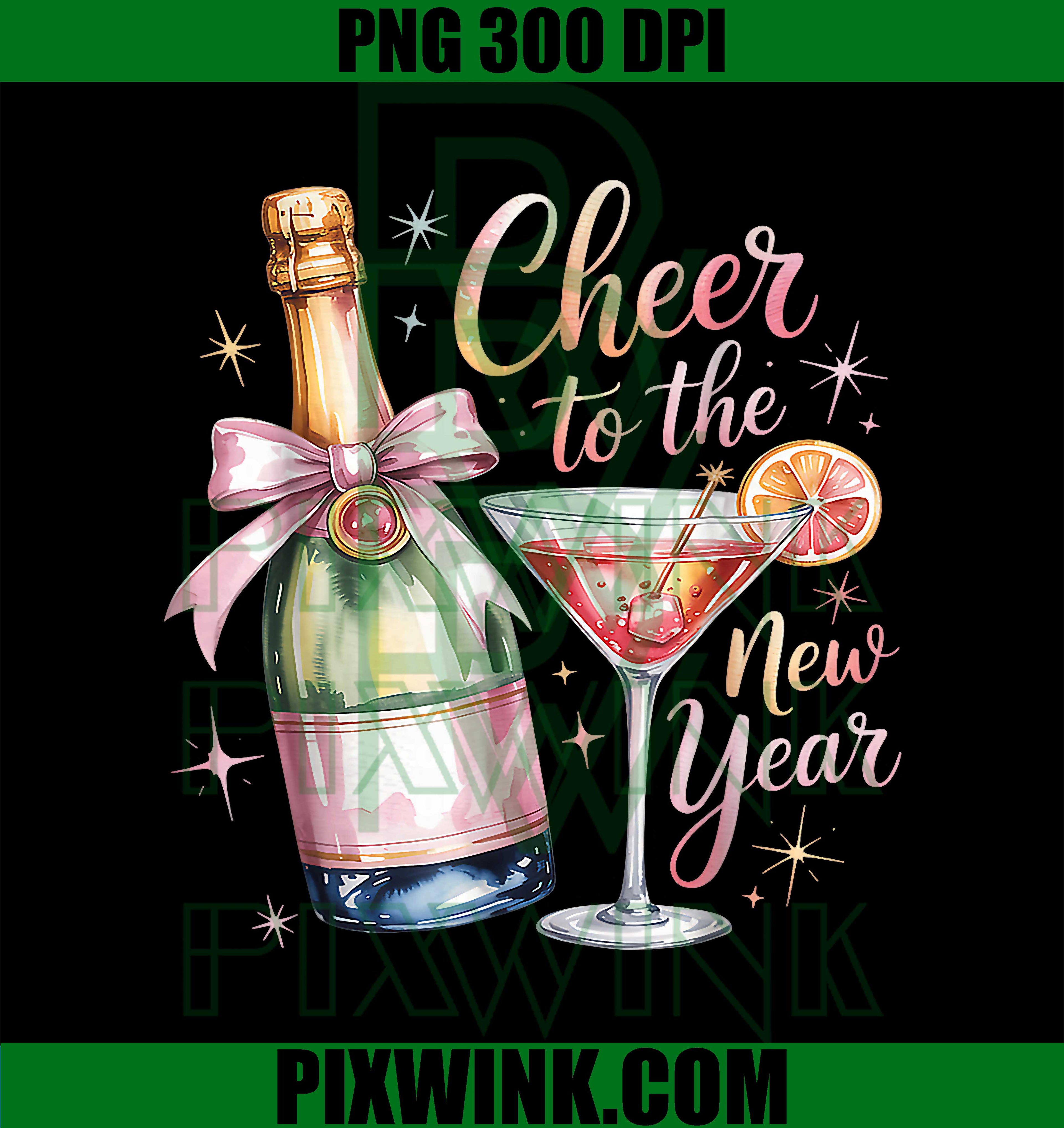 Cheers to The New Year 2026 PNG, Champagne New Years Eve Party PNG