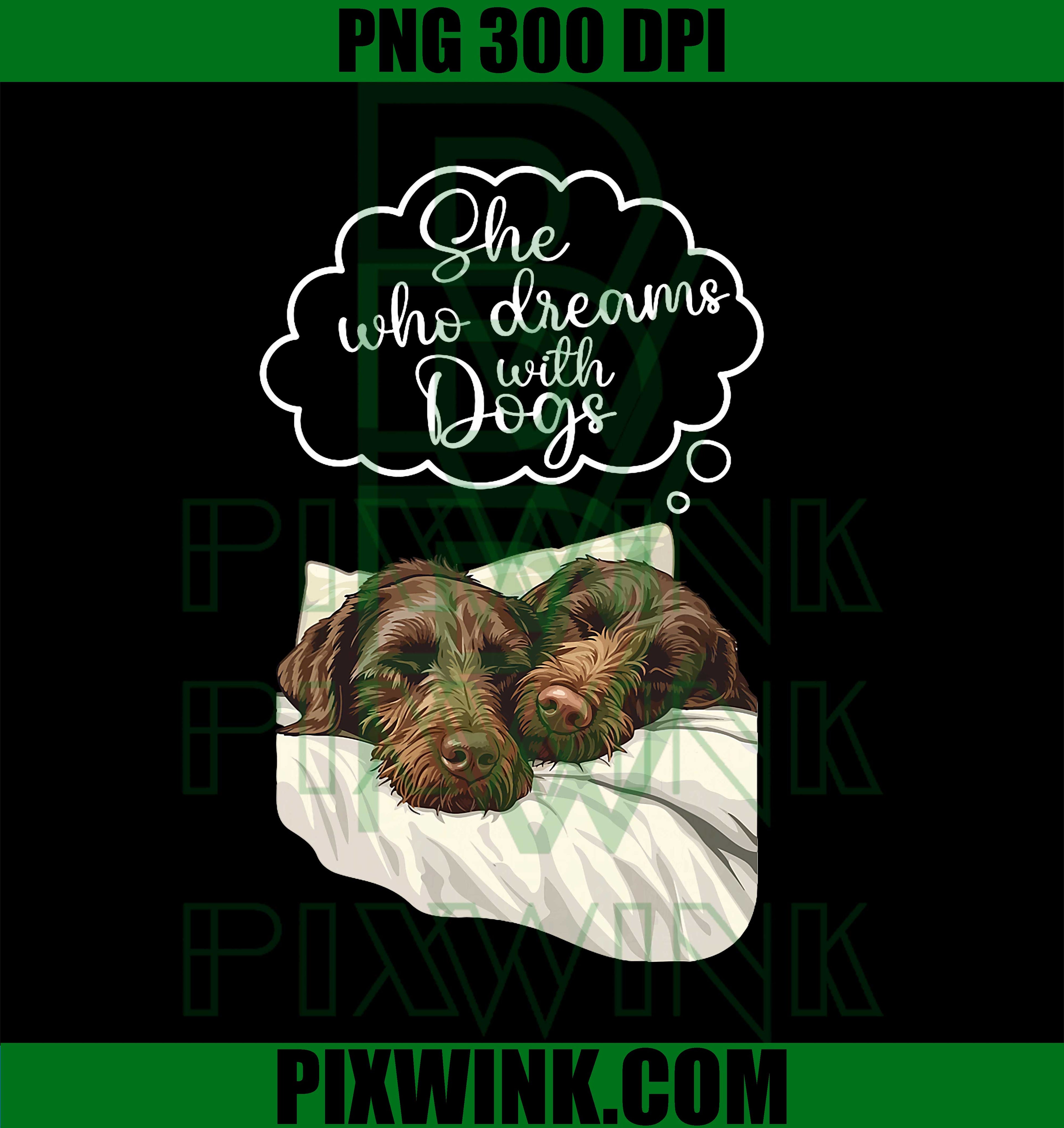 German Wirehaired PNG, Pointer Dog Nightgown PNG