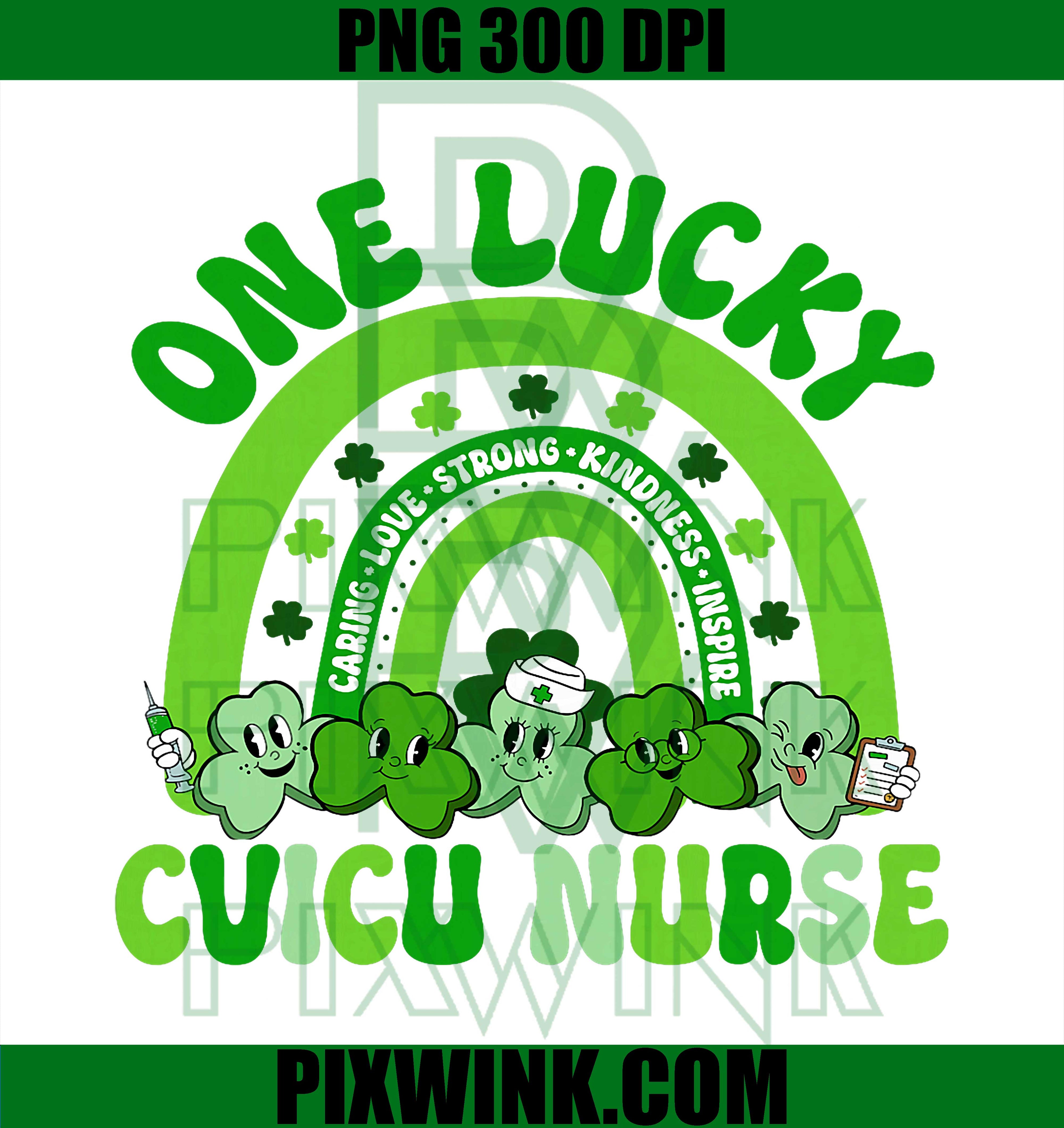 One Lucky CVICU Nurse PNG, St Patricks Day Critical Care Nursing PNG