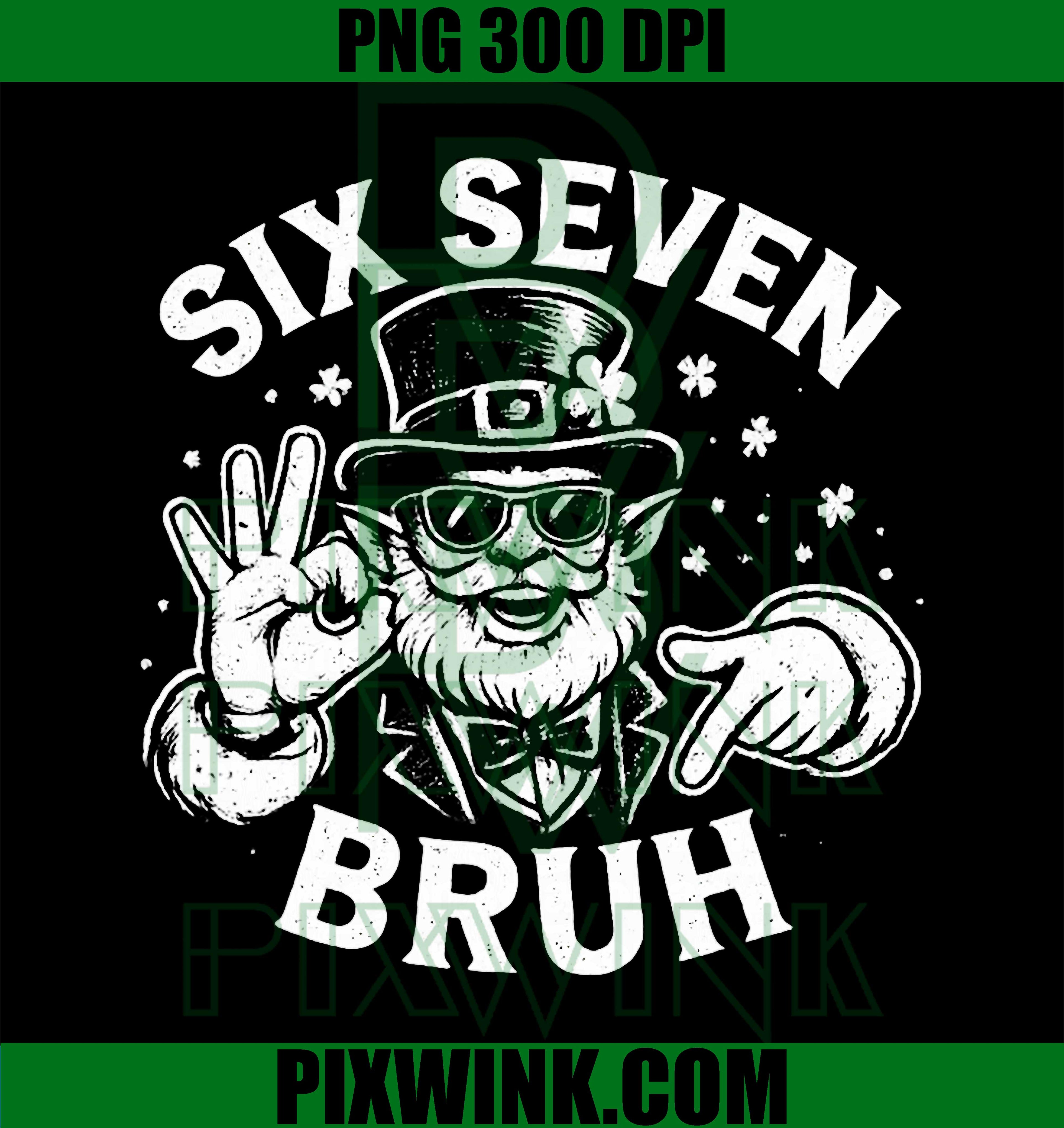 67 Bruh Leprechaun PNG, Six Seven Leprechaun PNG, St Patricks Day PNG