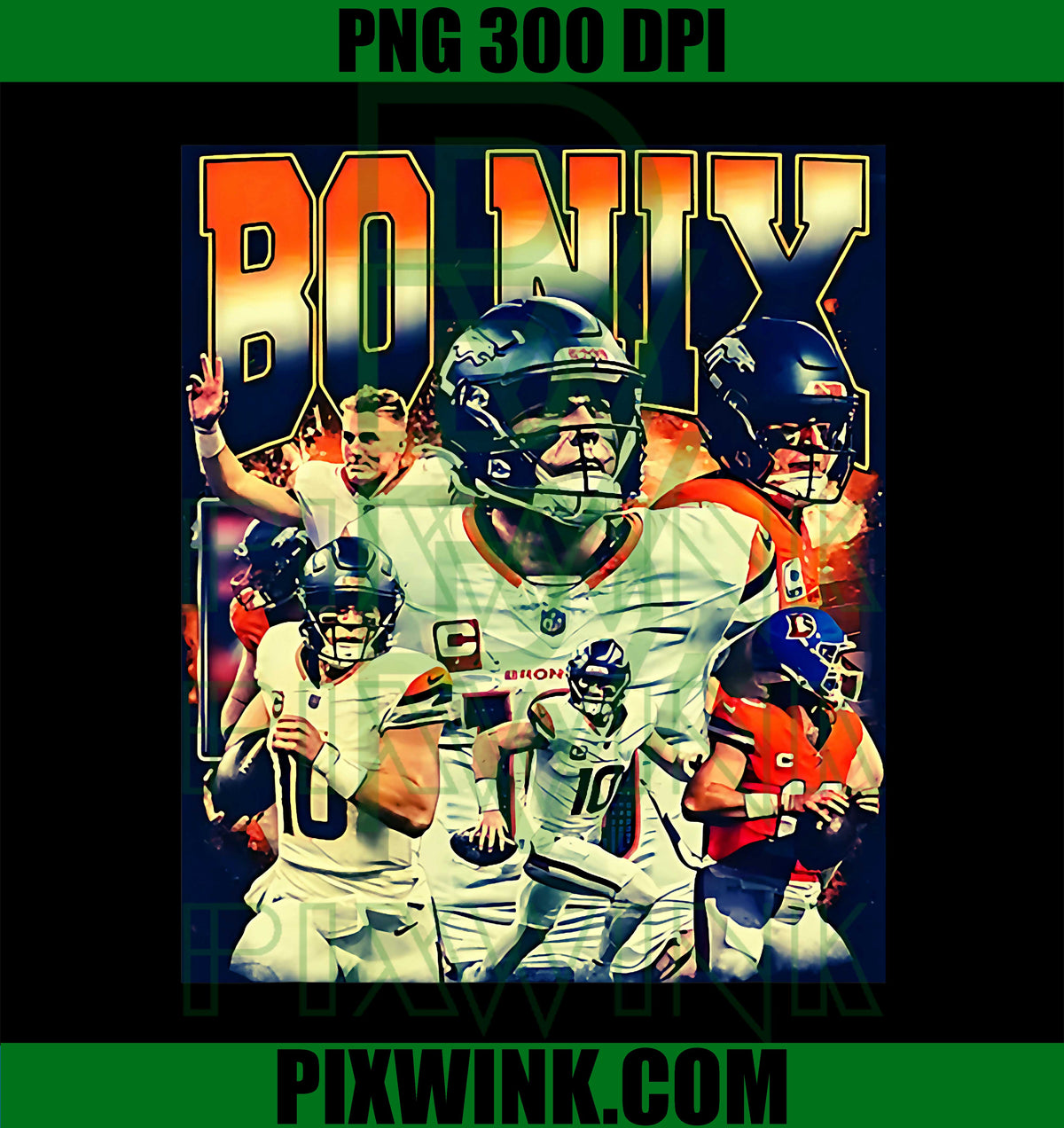 Bo Graphic Custom Nix Vintage Denver PNG