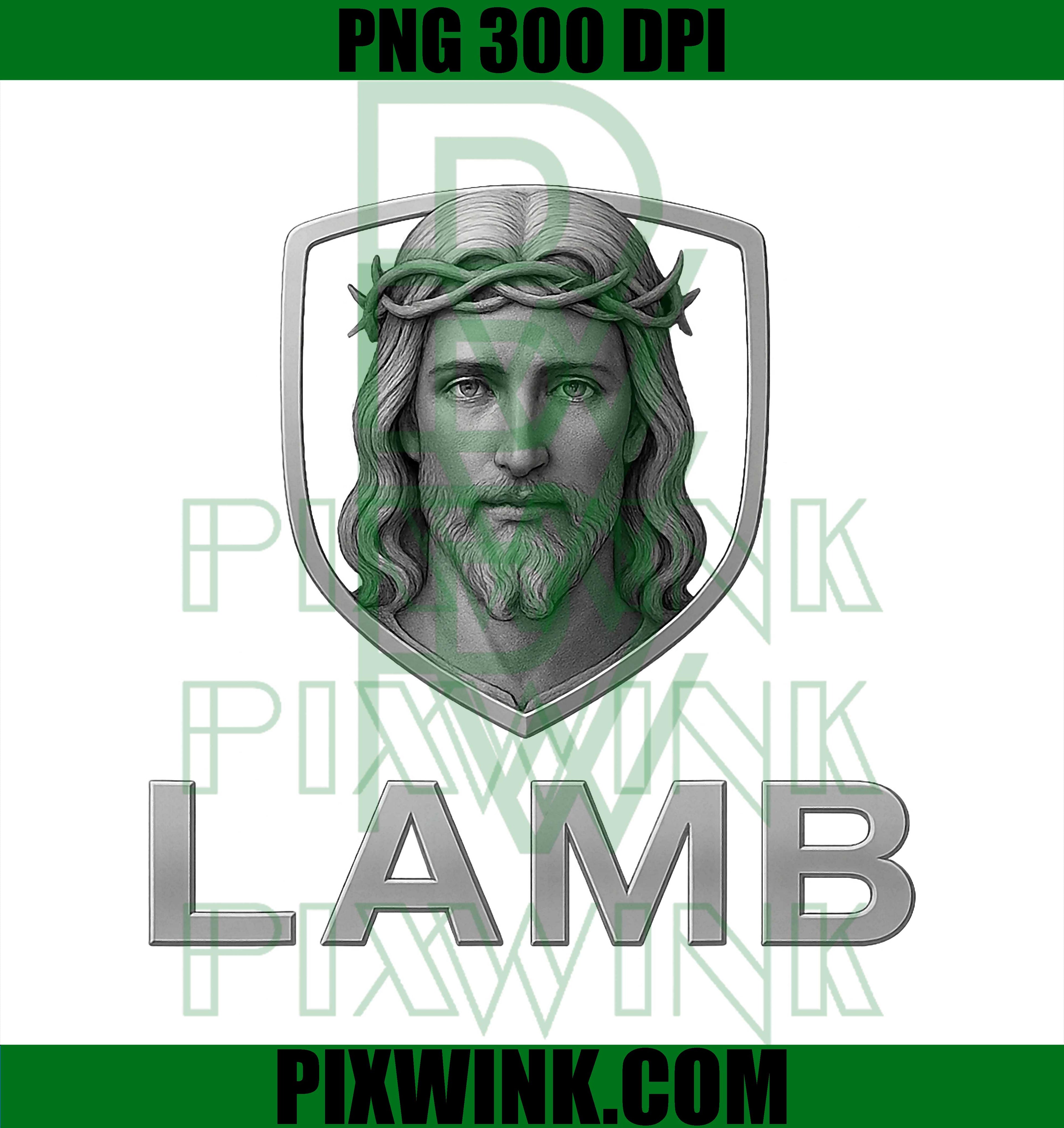 Jesus as The Lamb Iconic, Christian Image PNG