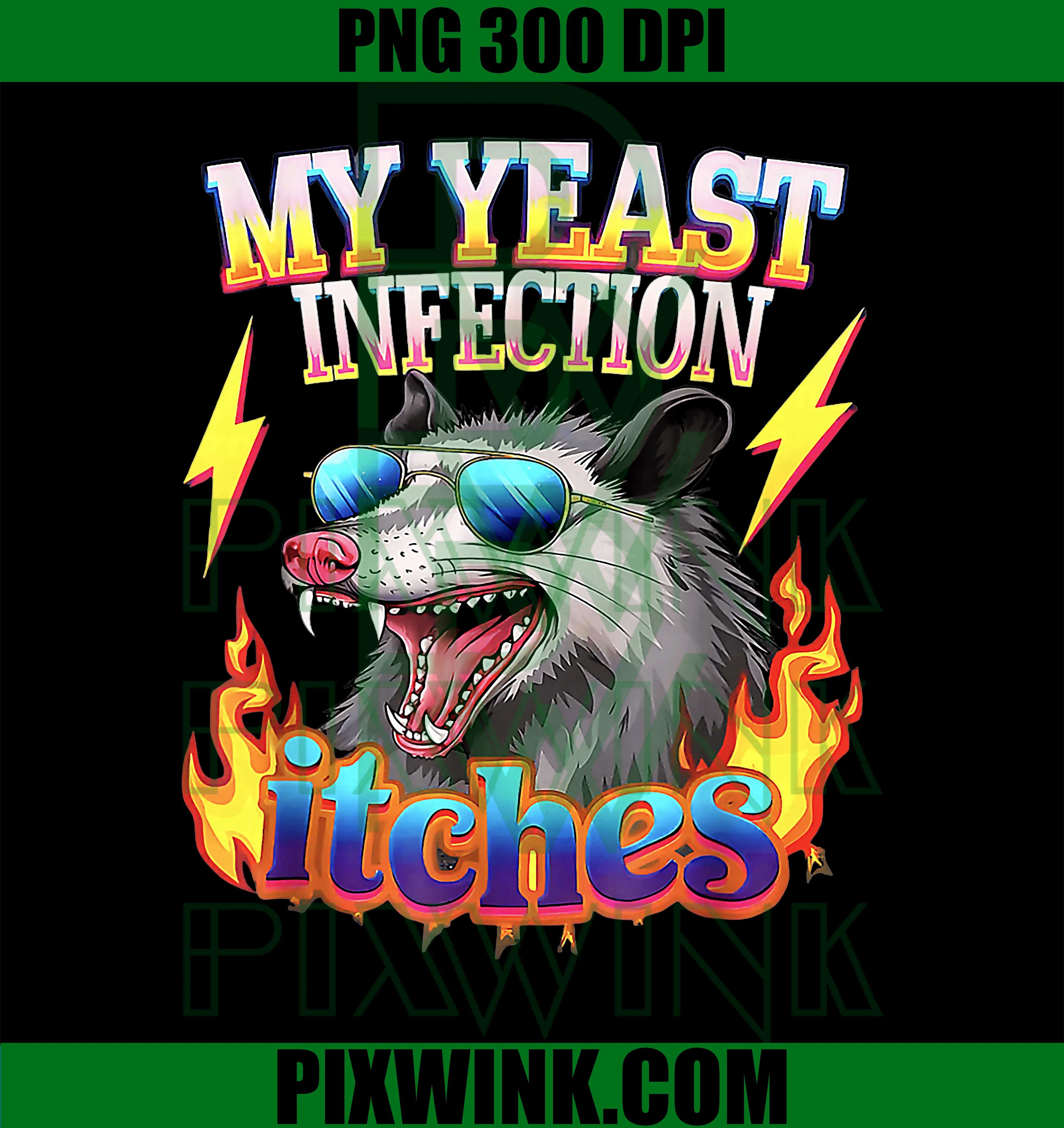 Yeast Infection PNG, Itches Opossum PNG, Meme Cute PNG