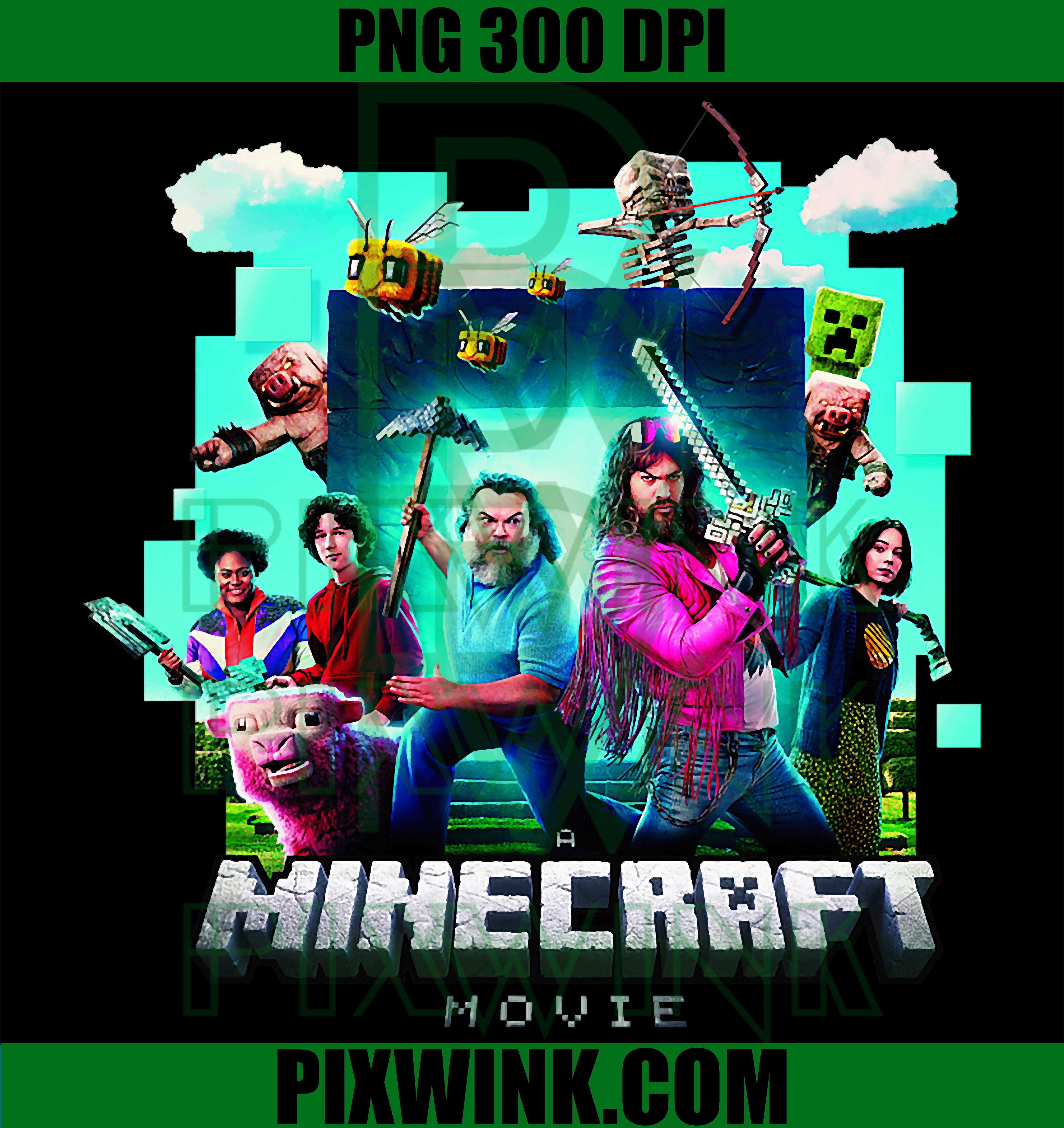 A Minecraft Movie Adventure Gang Main PNG, Characters Group PNG
