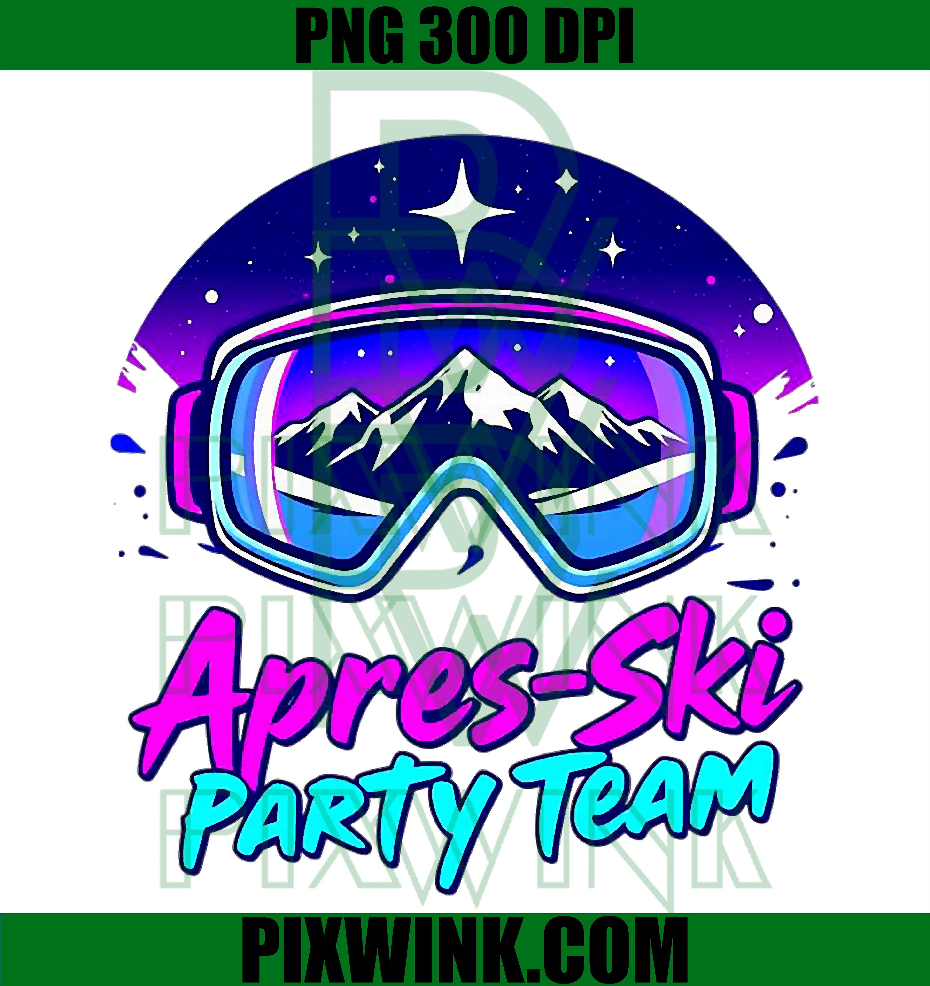 Apres Ski Party Vibes PNG, Snowy Mountain Nightlife PNG