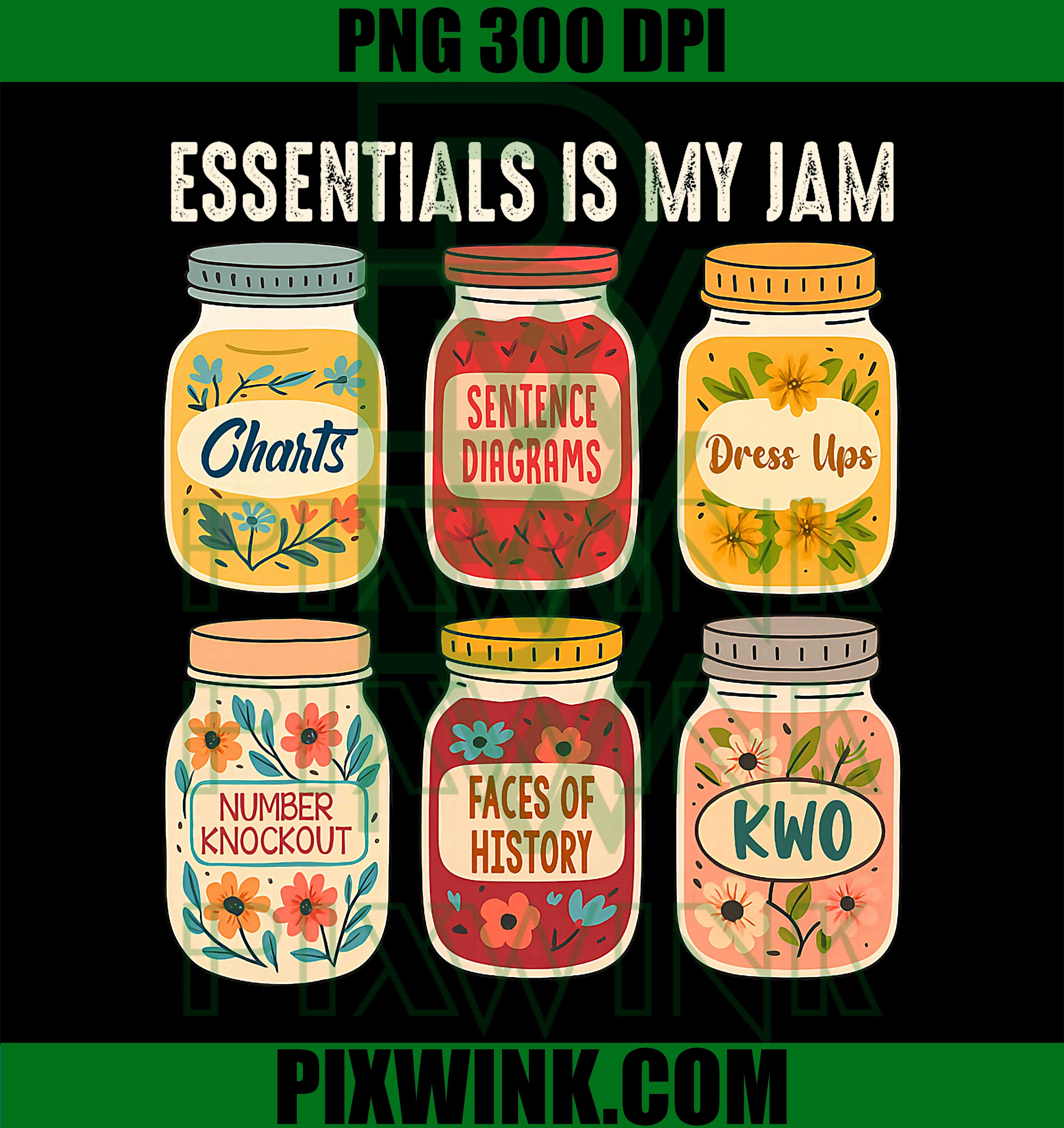 Classical Conversations Homeschool Mom, Essential is My Jam PNG