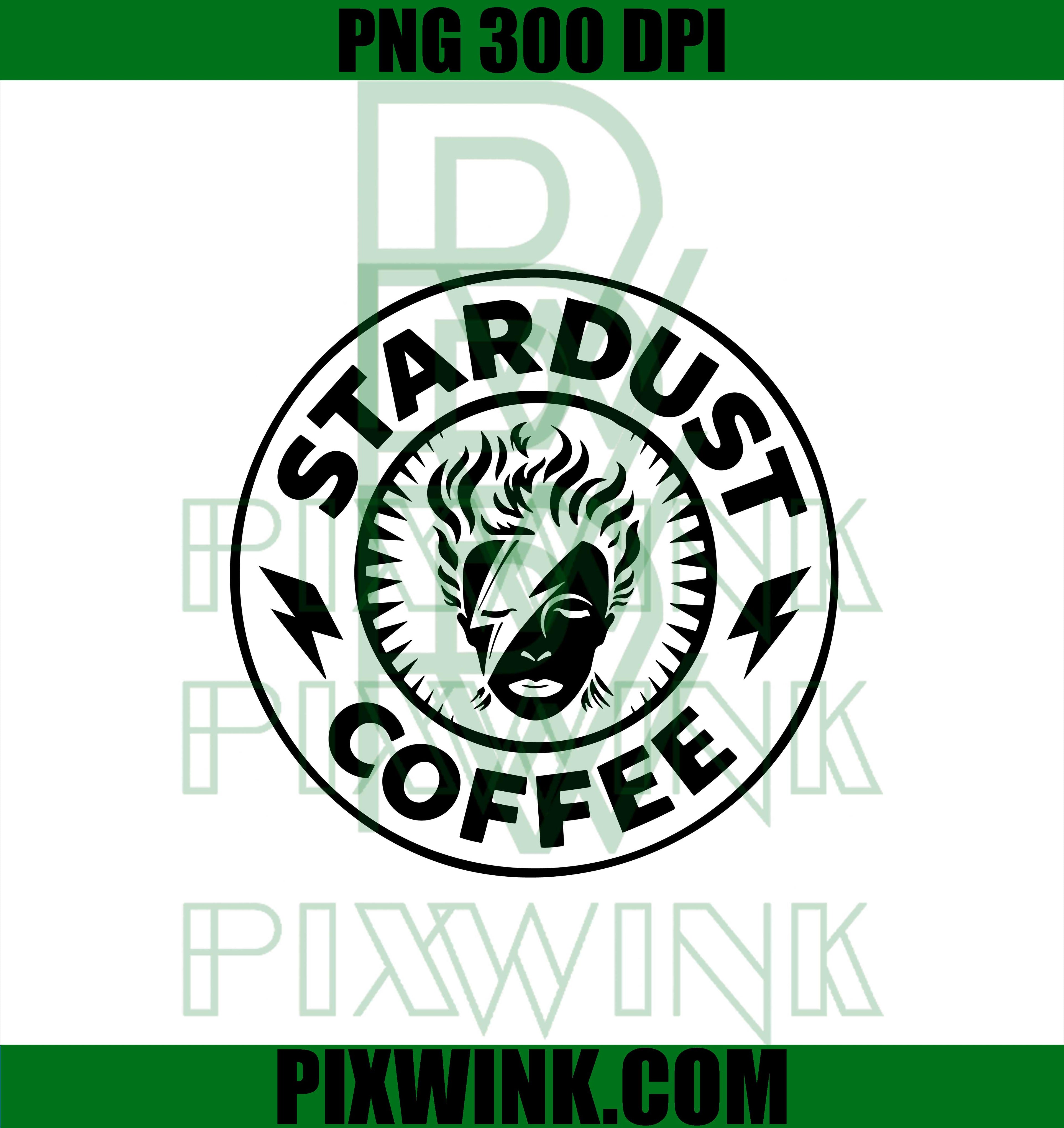Premium David Bowie Stardust Coffee Starbucks PNG