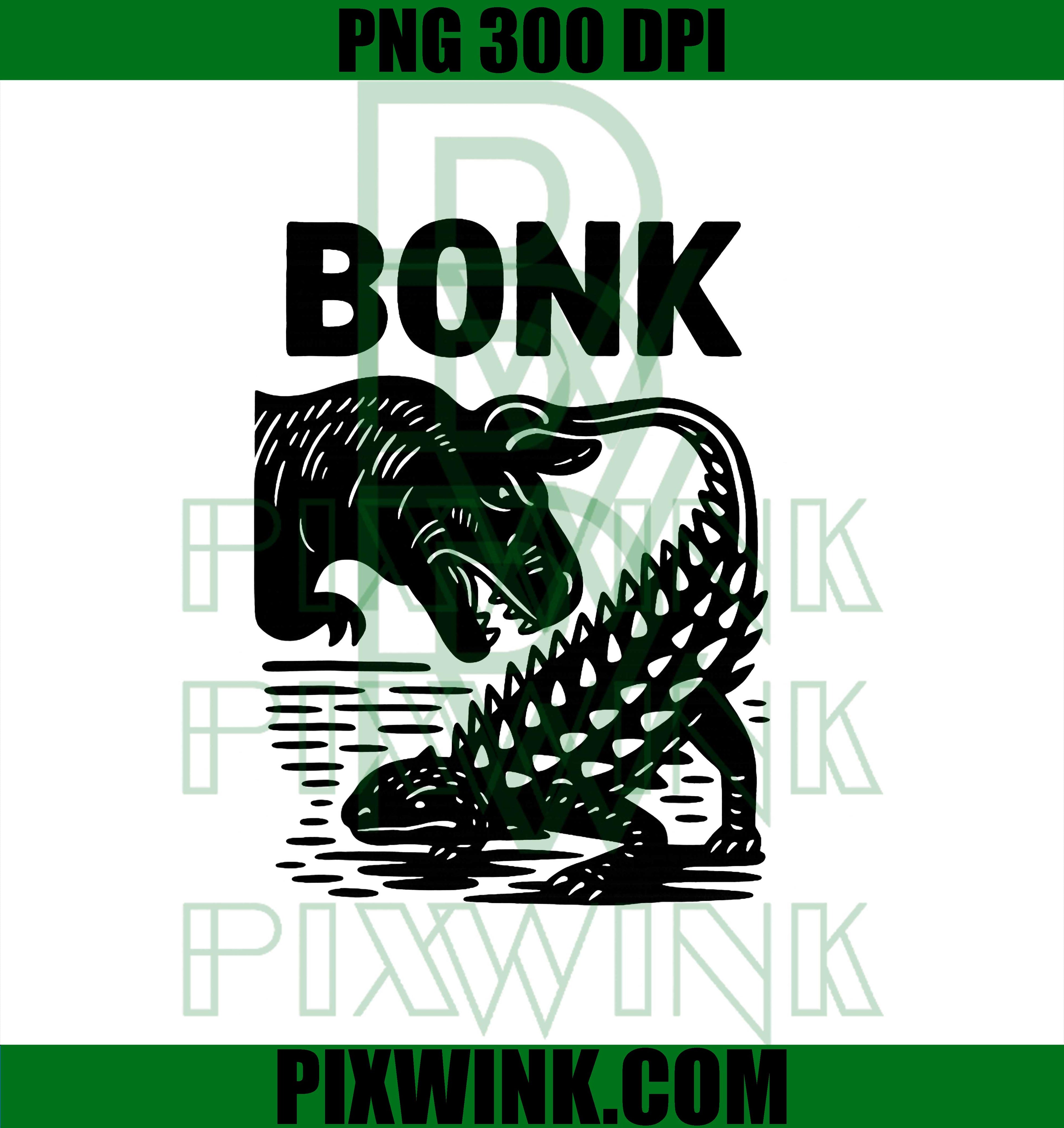 Funny Bonk Dinosaur Prehistoric Humor PNG, Ankylosaurus Dino PNG