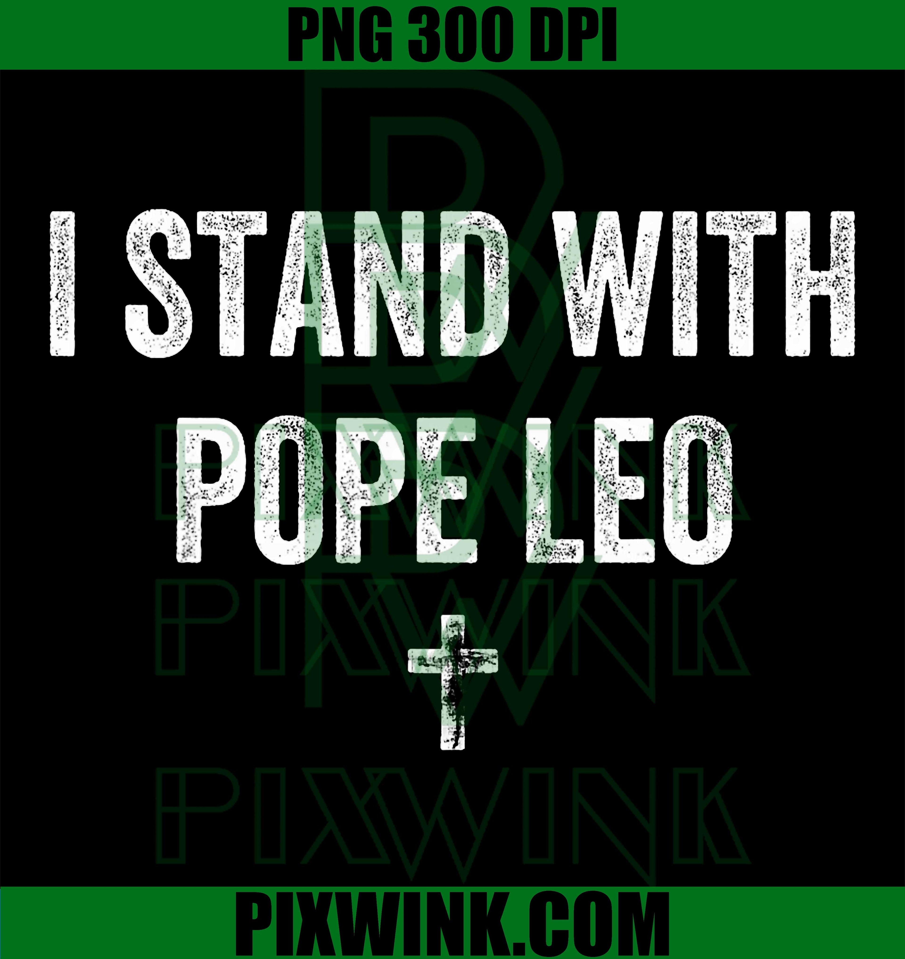 Pope Leo PNG, Vintage Faith PNG Catholic Religious Design