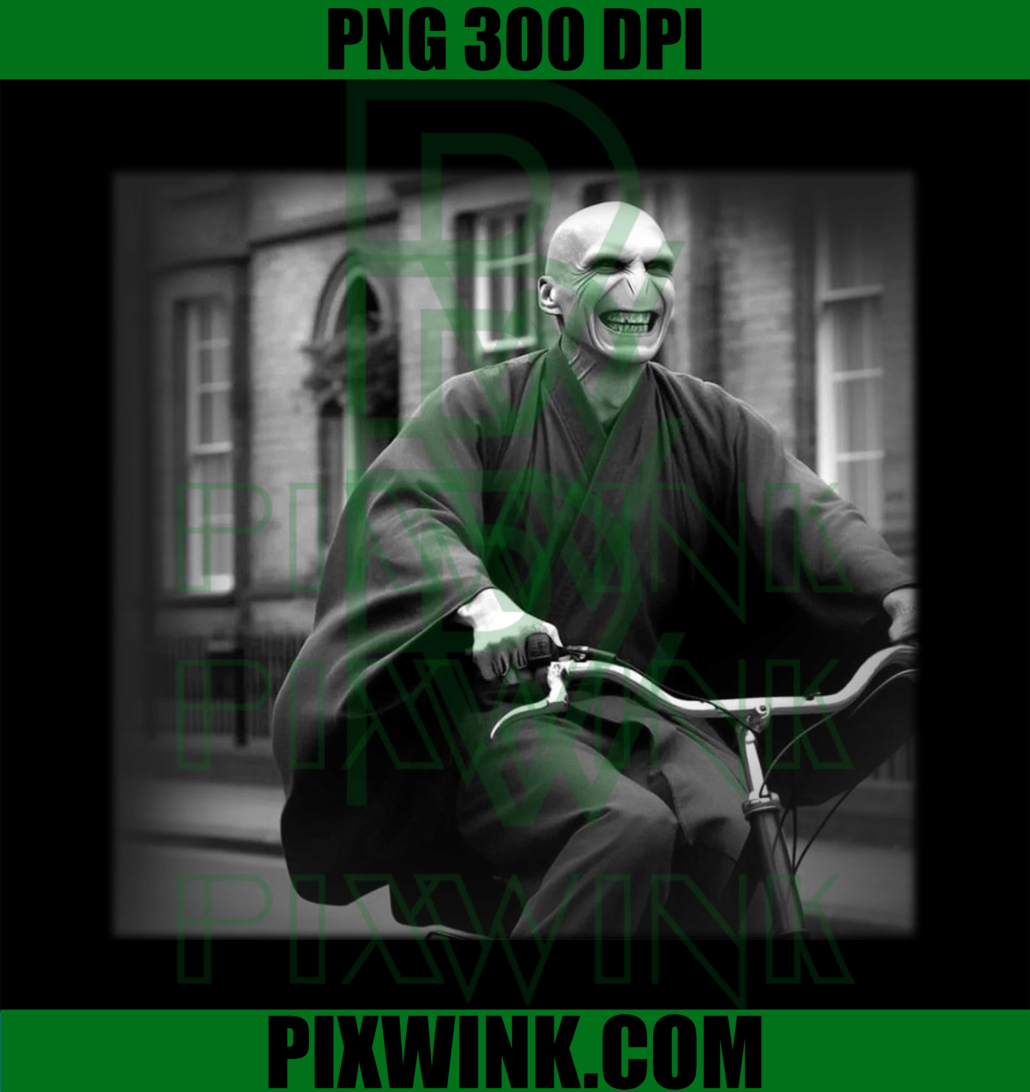 Voldemort Bicycle PNG, Funny Wizard Meme PNG, Hogwarts Bookish Art PNG ...