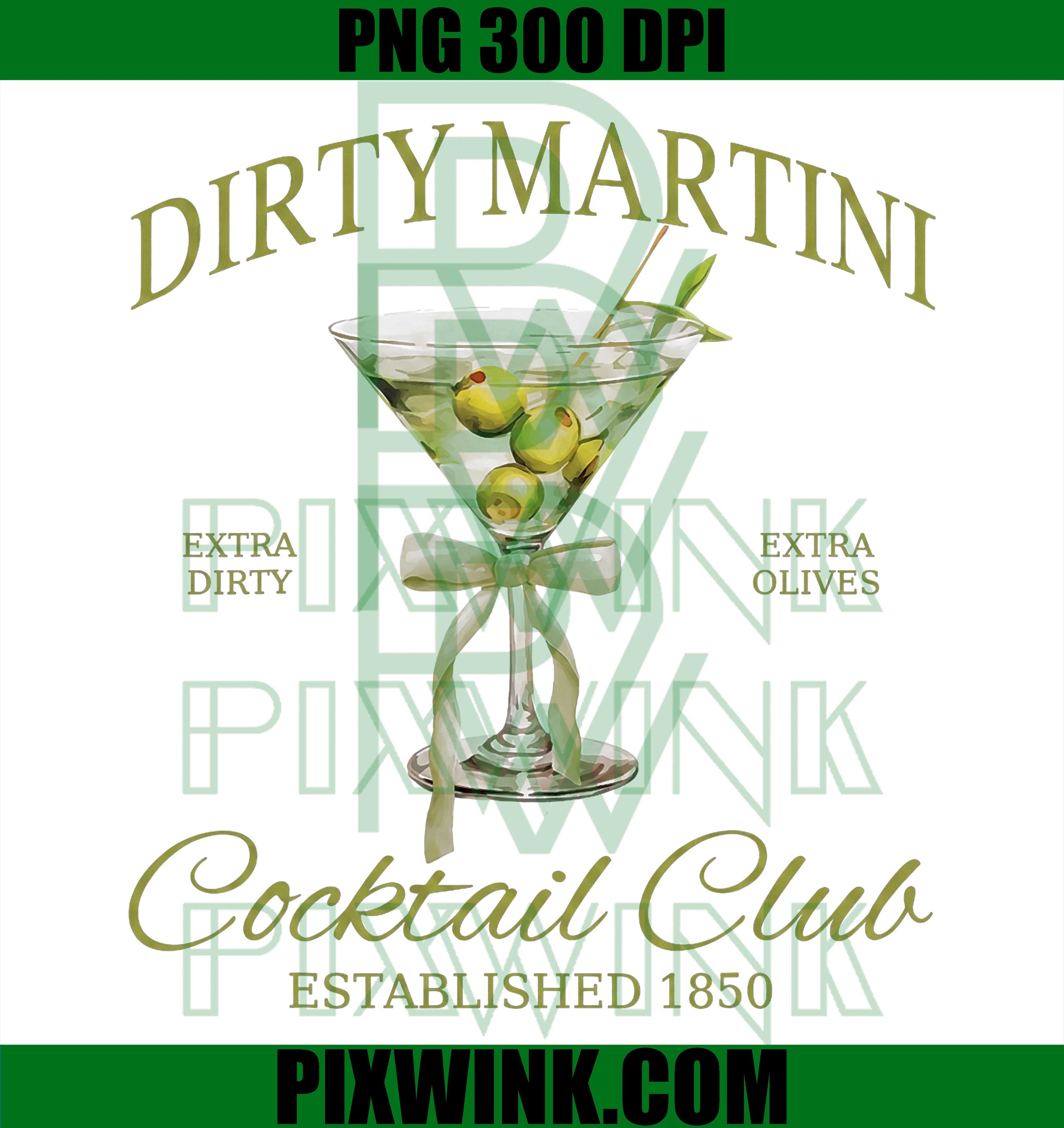 Dirty Martini Cocktail, Social Club, Bachelorette Drinking PNG