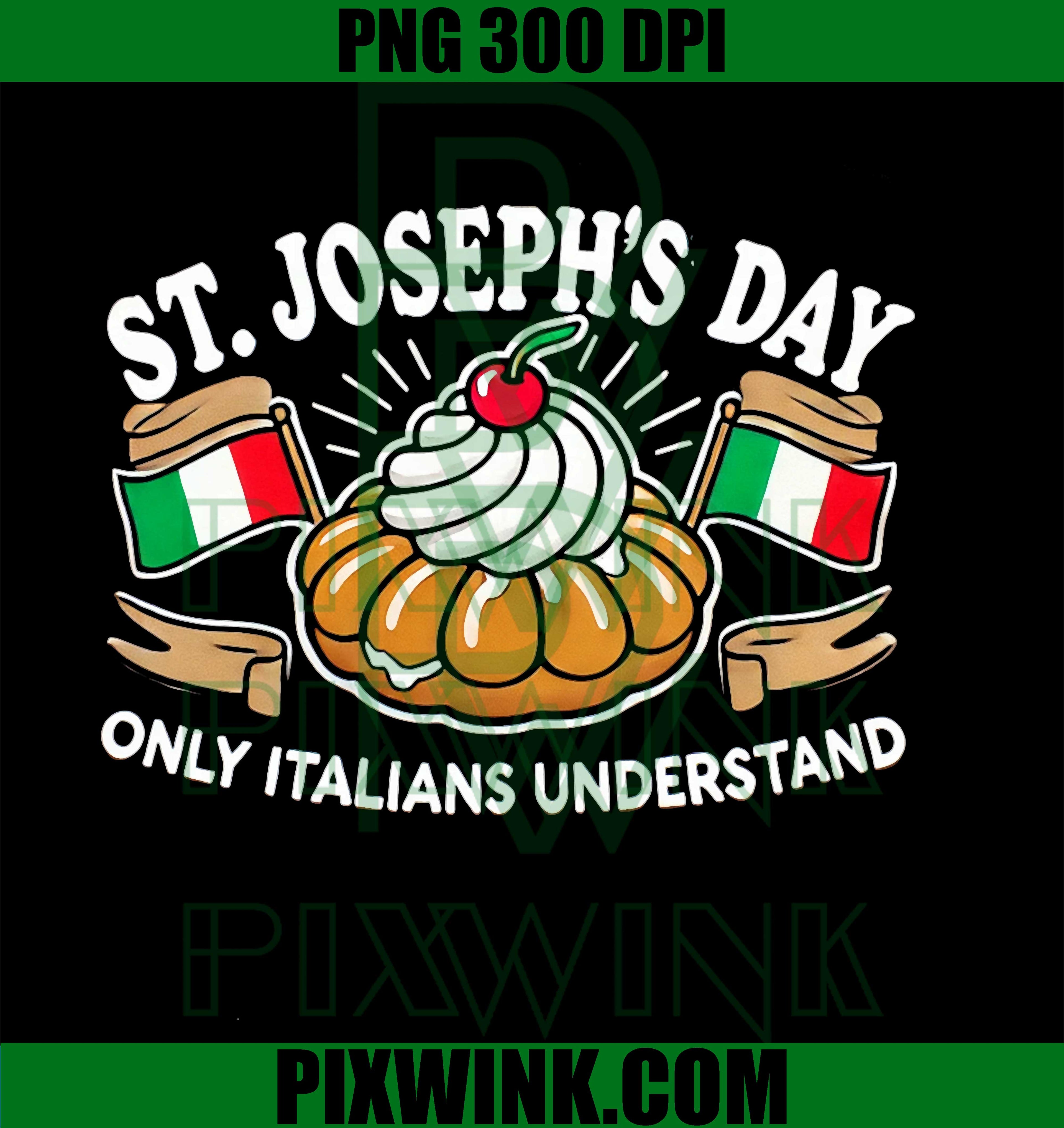 St Joseph’s Day Only Italians Understand PNG, Funny Italian Holiday Quote PNG