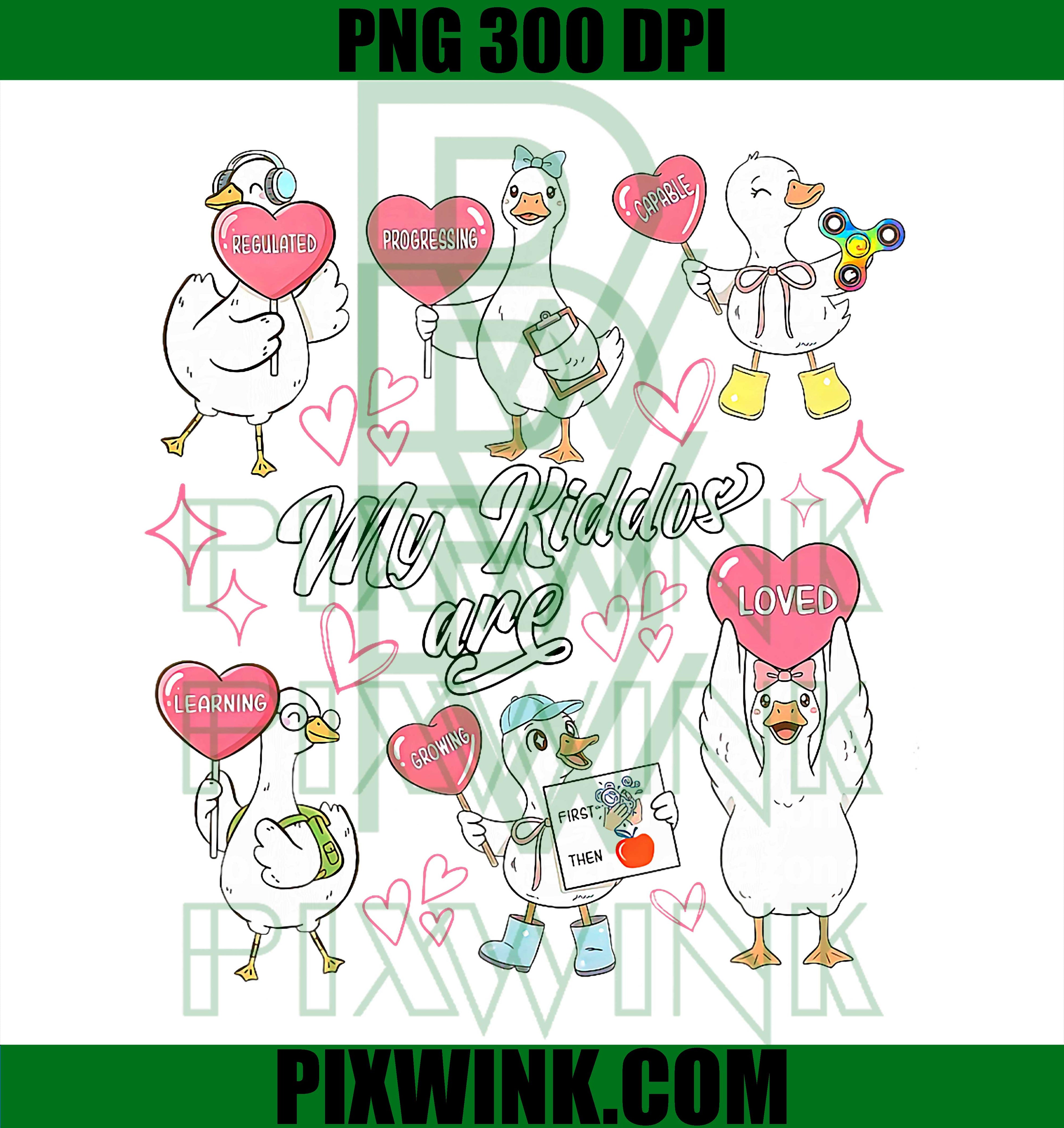 Retro Silly Goose Valentine PNG, ABA Applied Behavior Analysis PNG