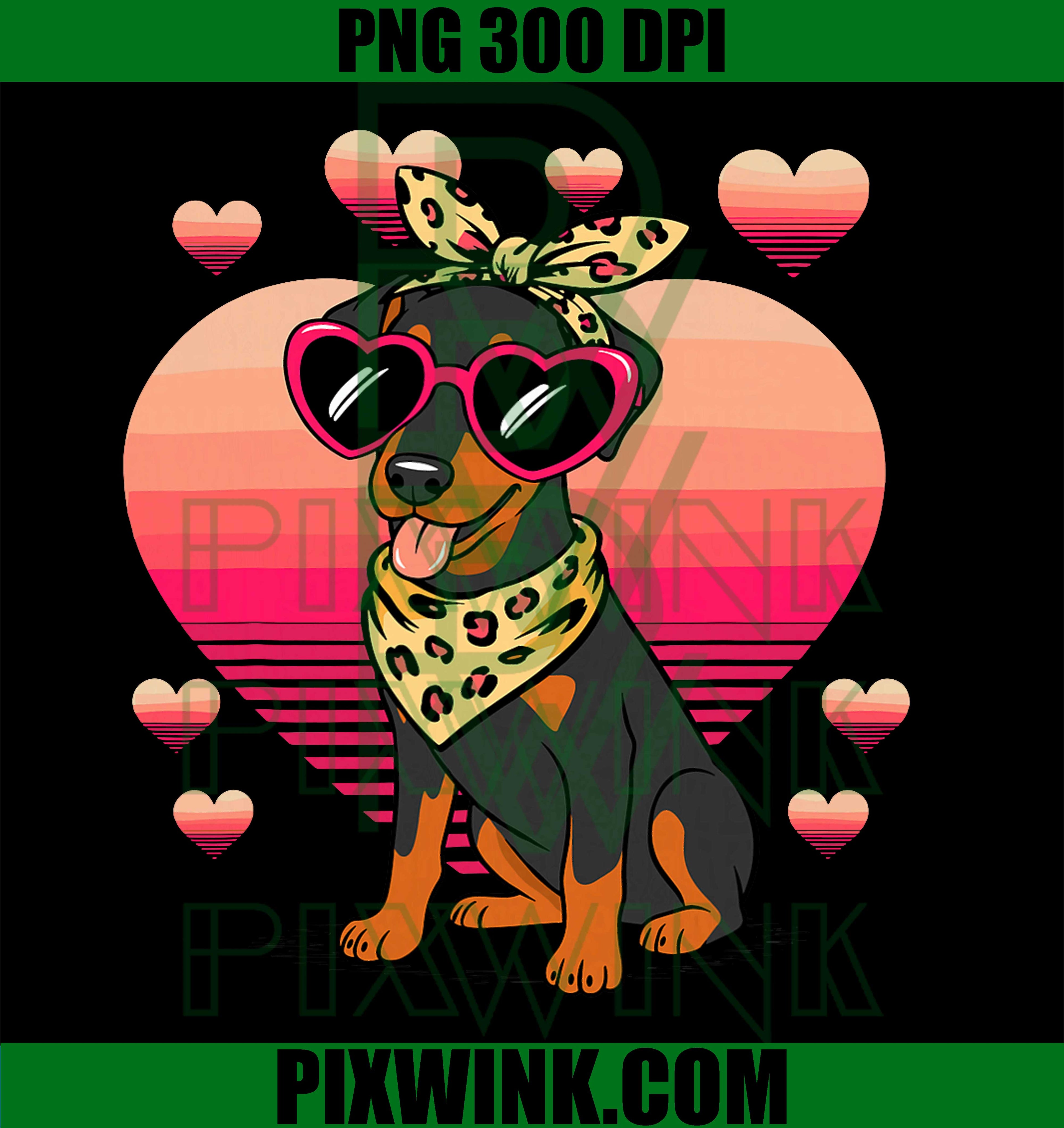 Doberman Pinscher, Valentines Day PNG