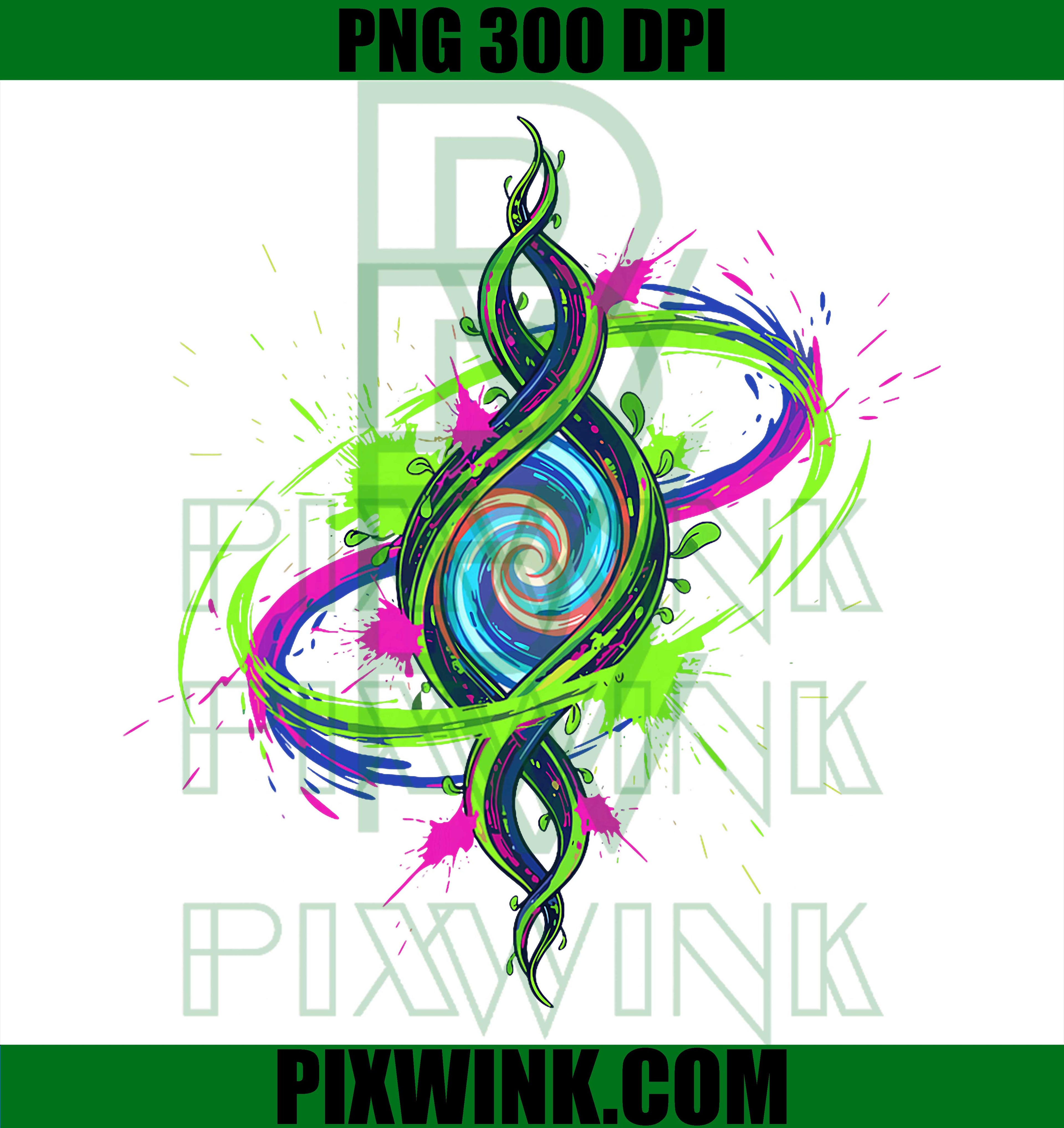 Neon Space Portal Swirl PNG, Galaxy Rave Retro Aesthetic Design PNG