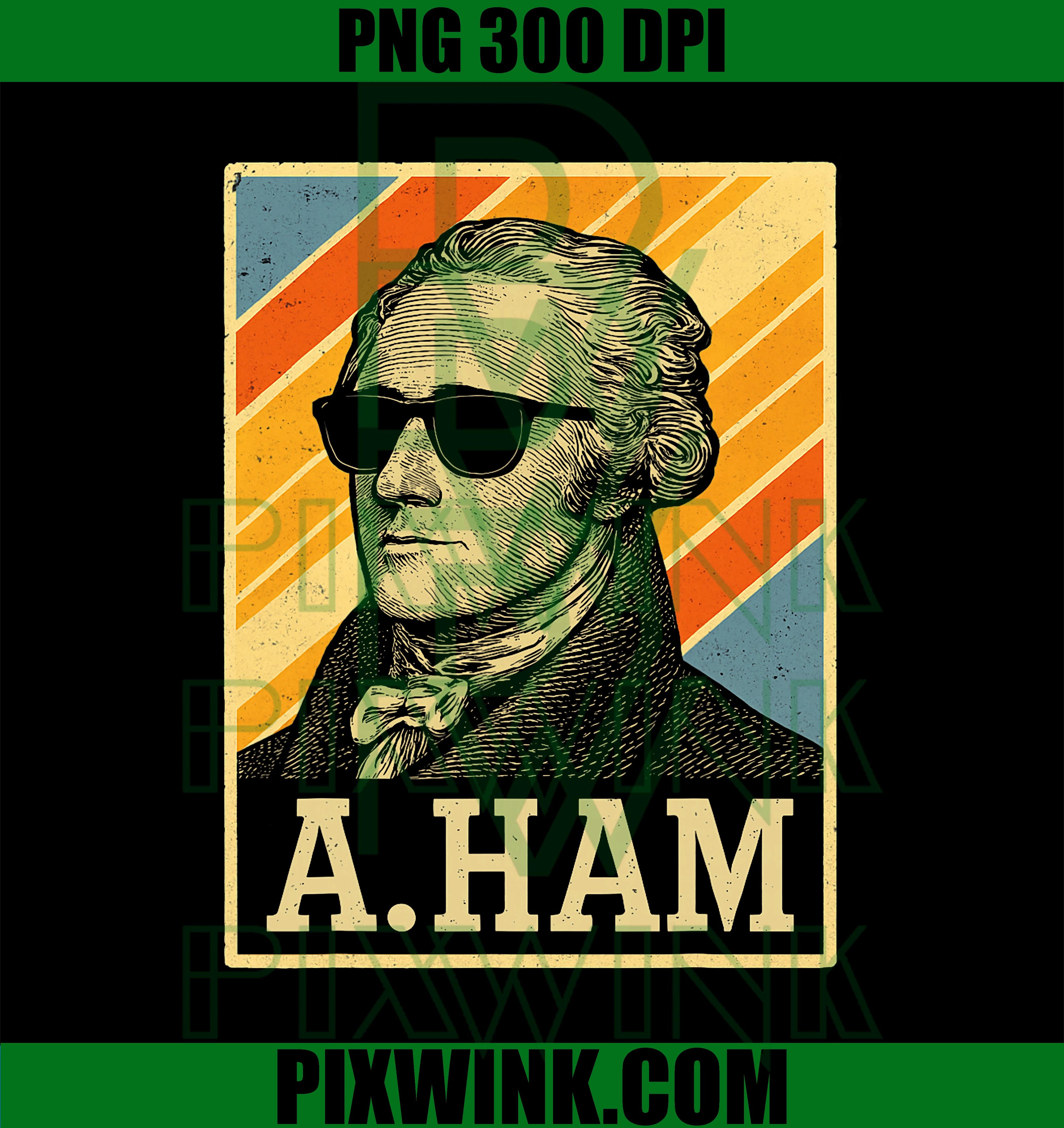Retro Alexander Hamilton PNG