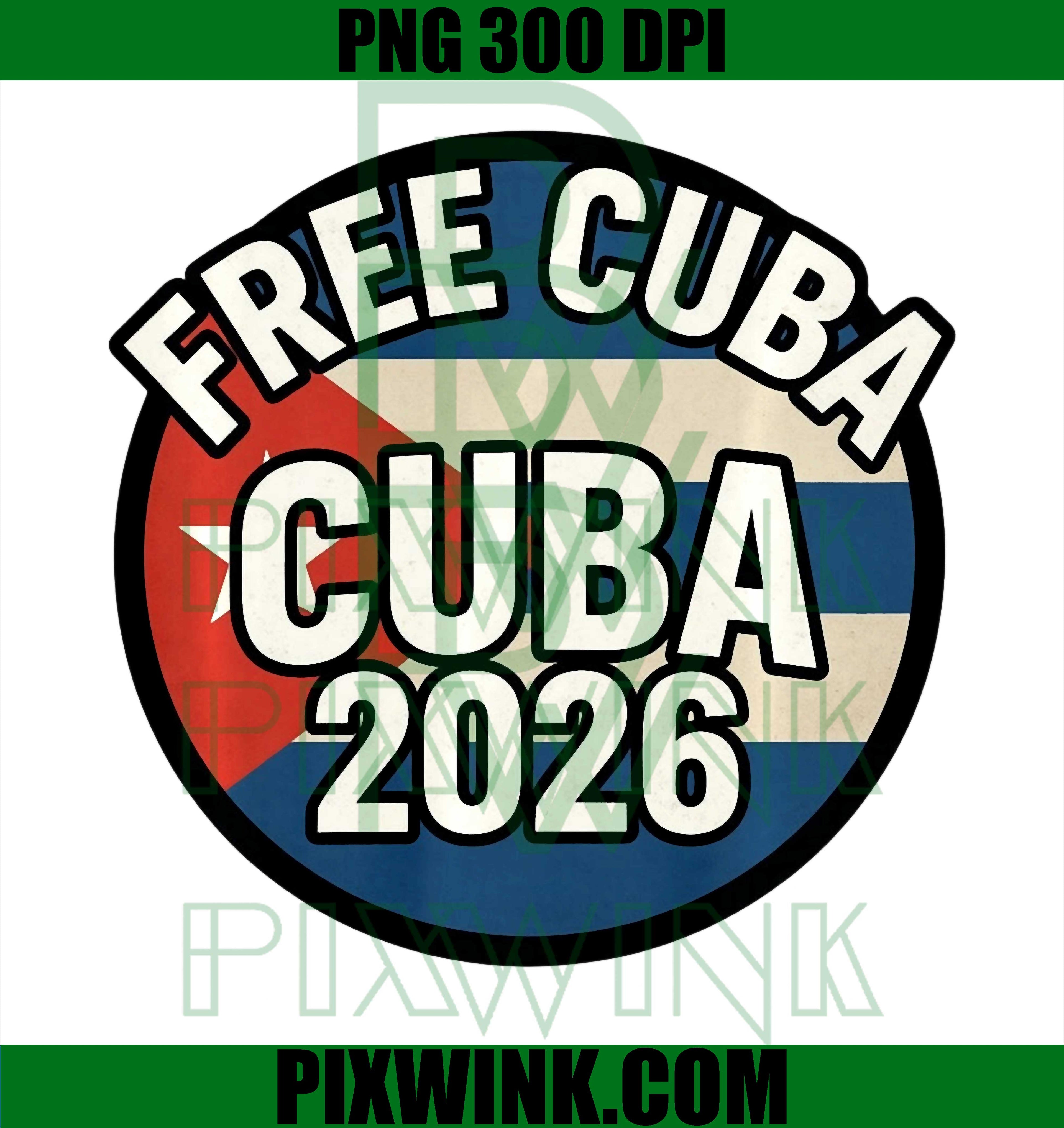 Free Cuba 2026, Cuba Libre Donroe Doctrine Design PNG