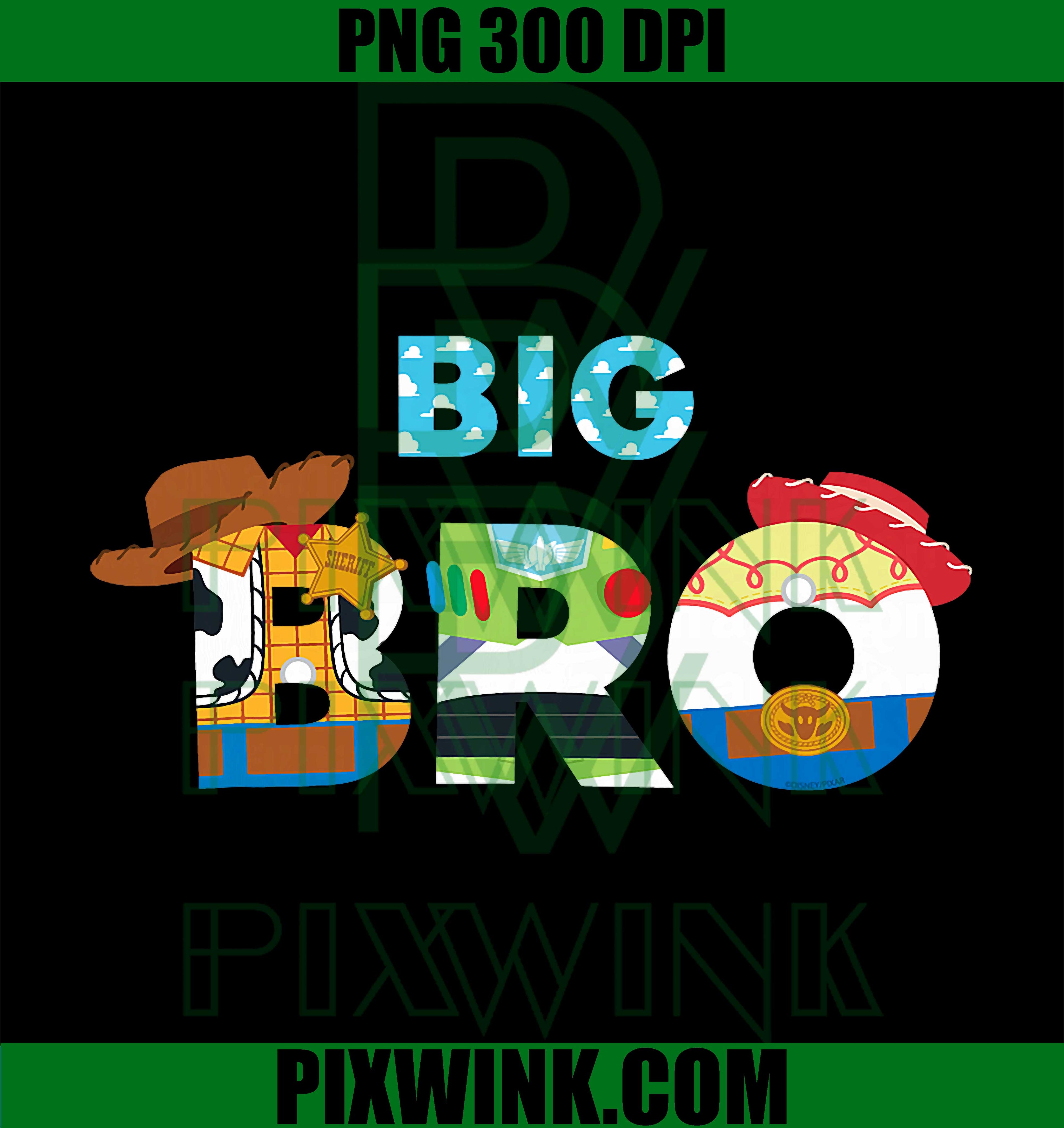 Disney and Pixar's Toy Story Big Bro Family Trip Matching PNG