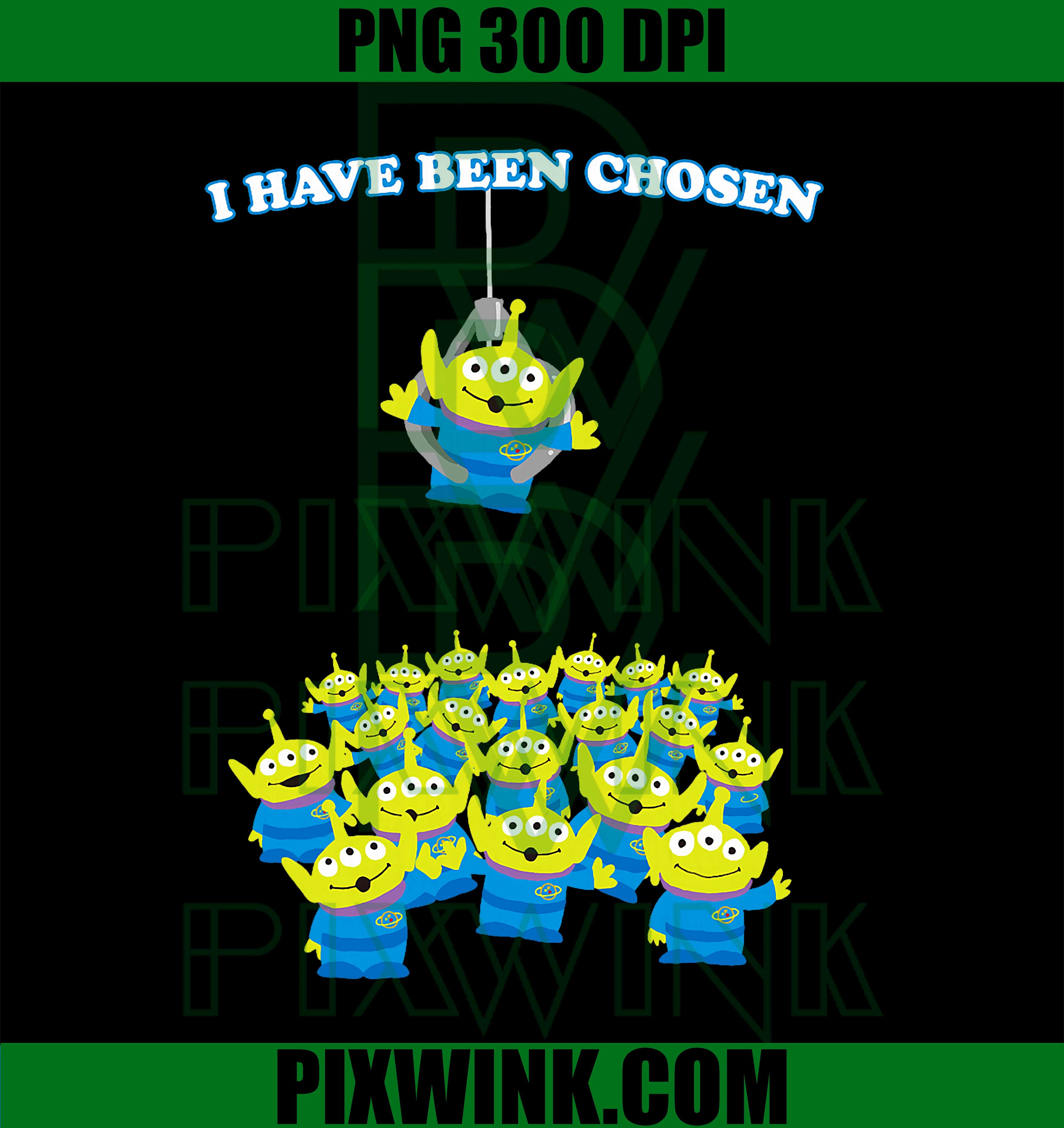 Disney Pixar Toy Story I Have Been Chosen Cute Aliens Logo PNG
