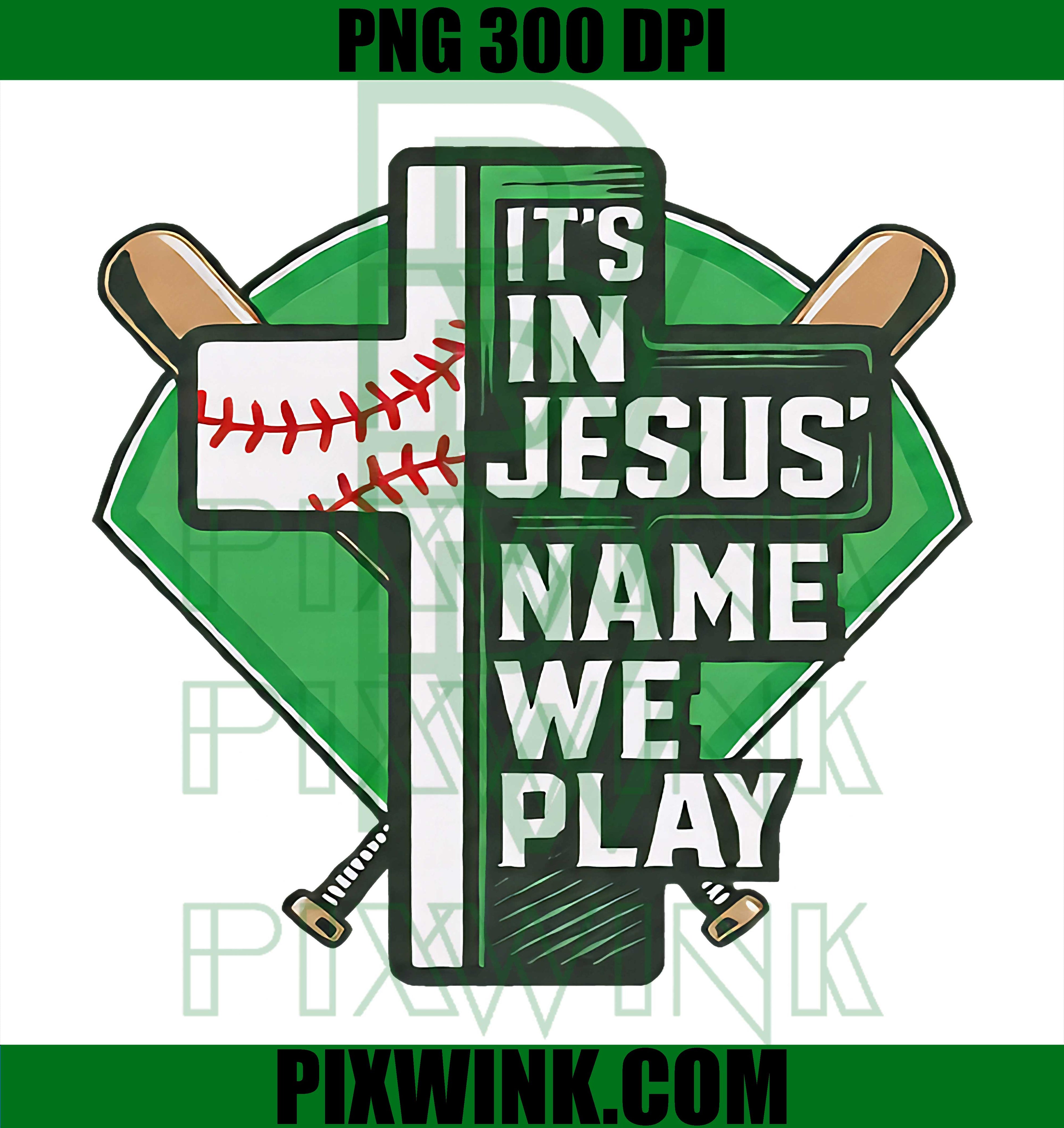 Jesus Baseball PNG, Christian Faith PNG, In Jesus Name PNG