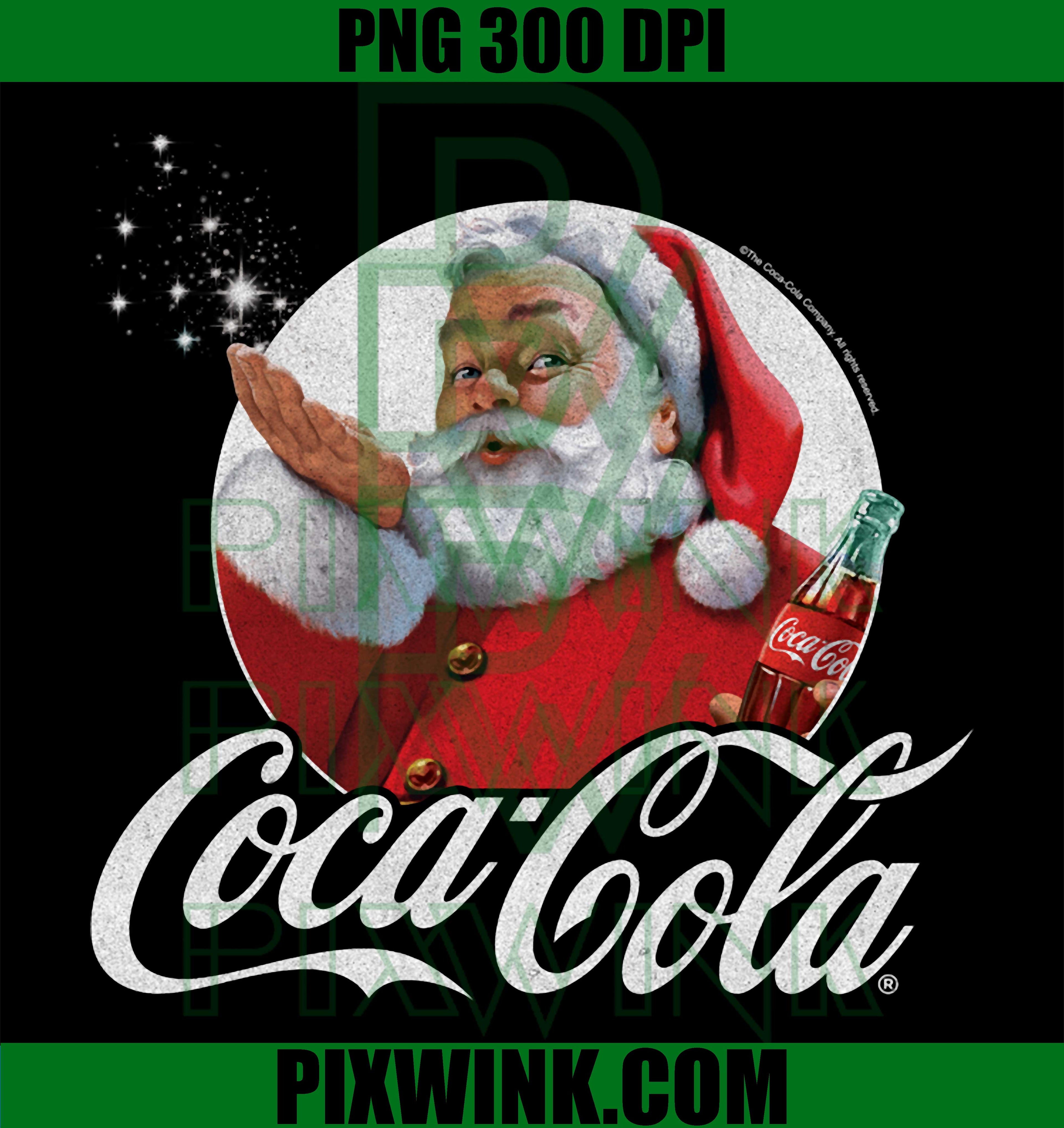 Santa Kisses Coca Cola PNG, Coca Cola Holidays PNG