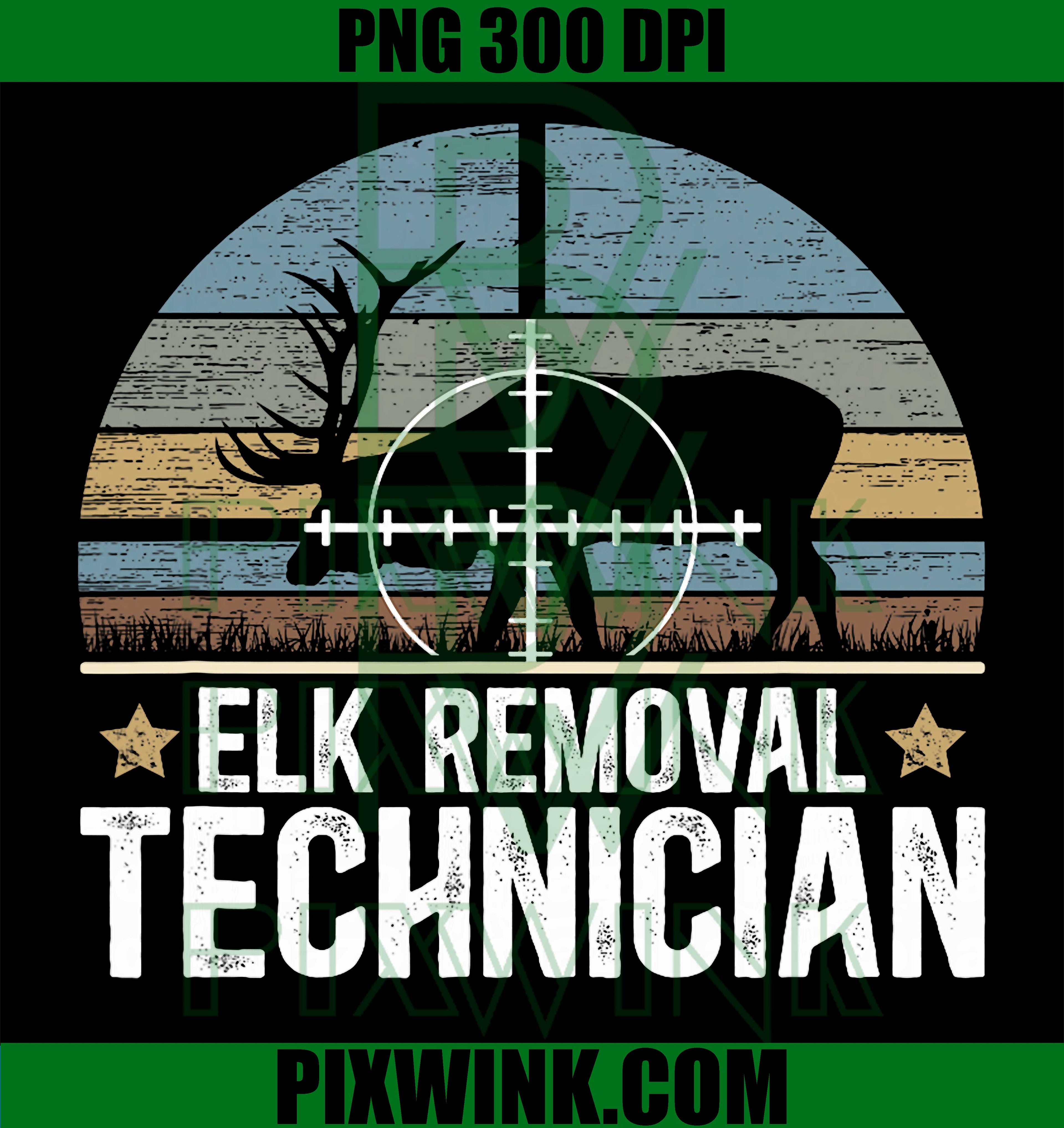 Elk Removal Technician PNG, Elk Hunting, Elk Hunter PNG