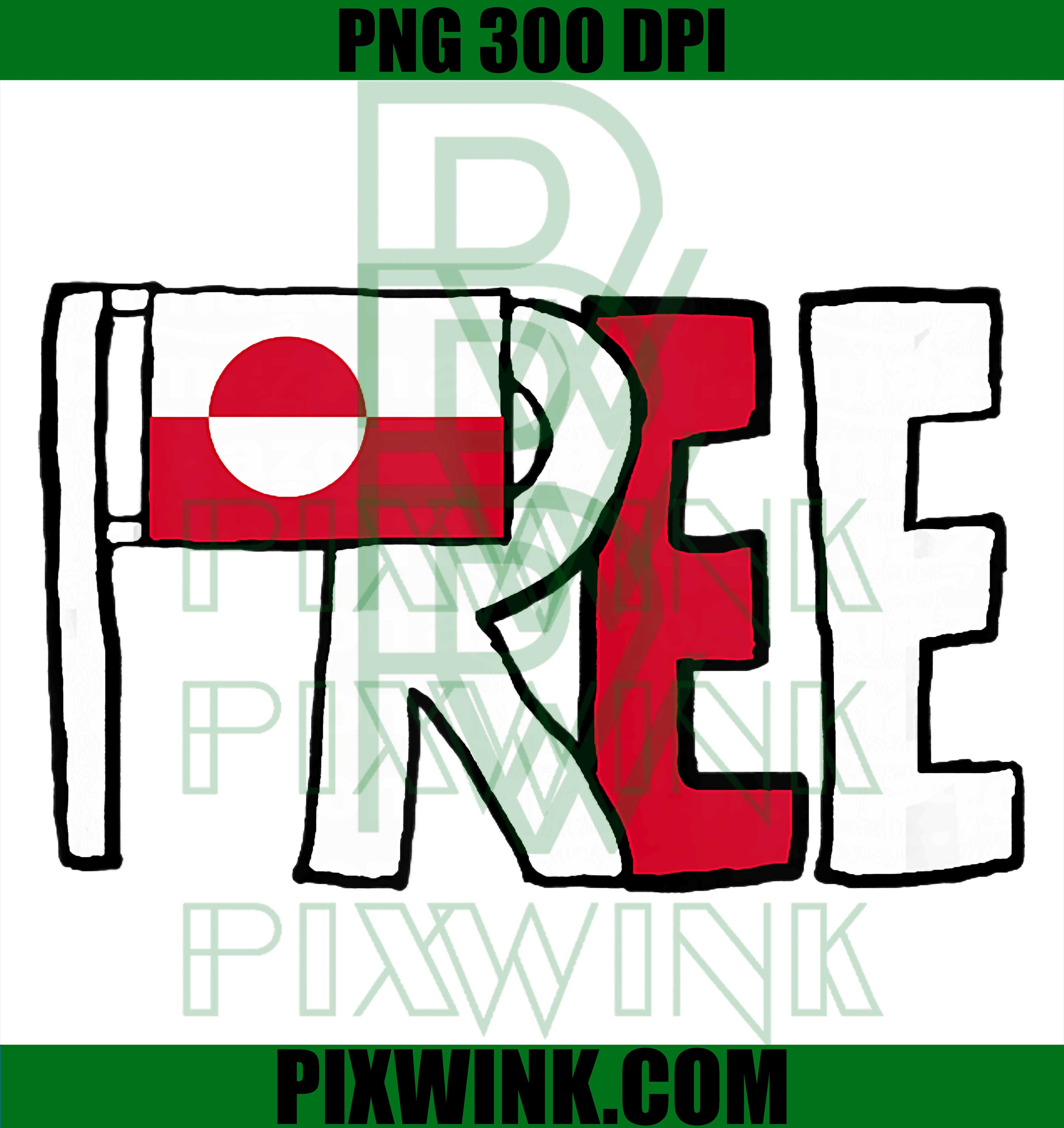 Free Greenland PNG, National Identity Text Art, Flag Colors Design