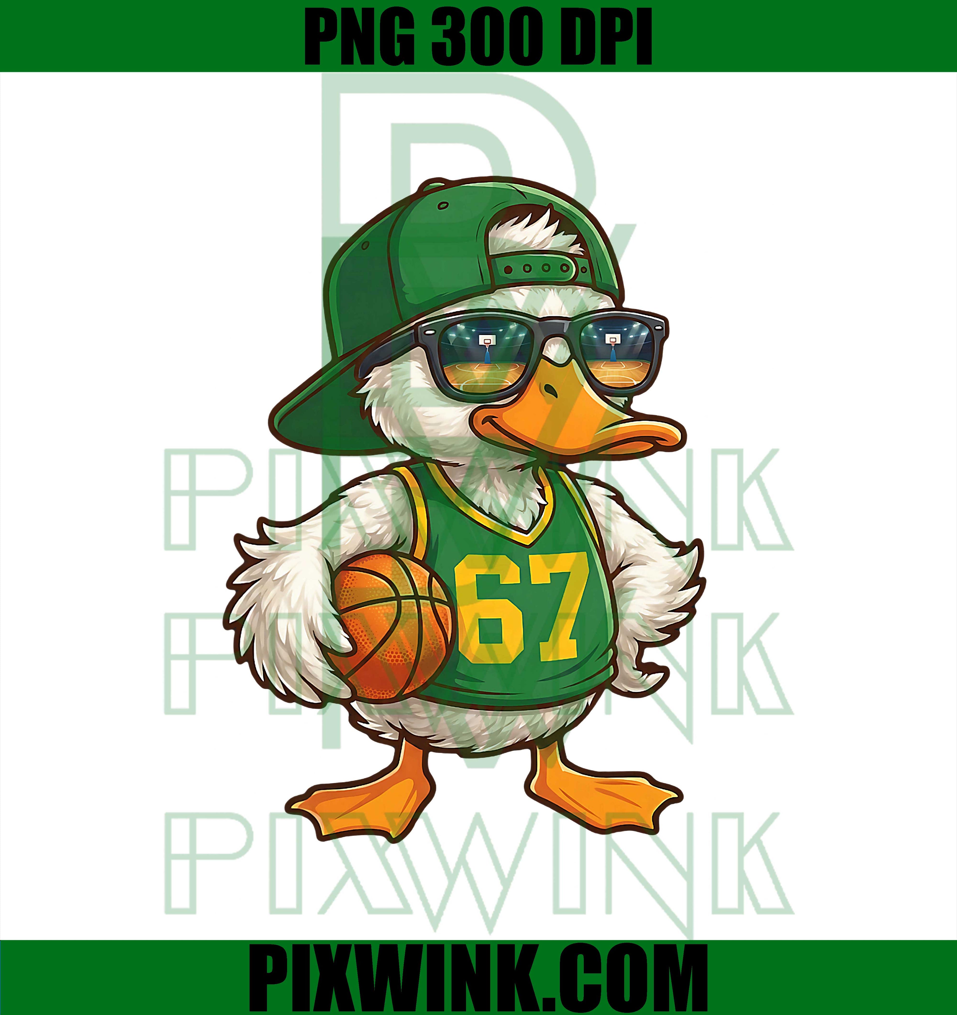 Duck Basketball 67 Gen Alpha Slang Sports PNG