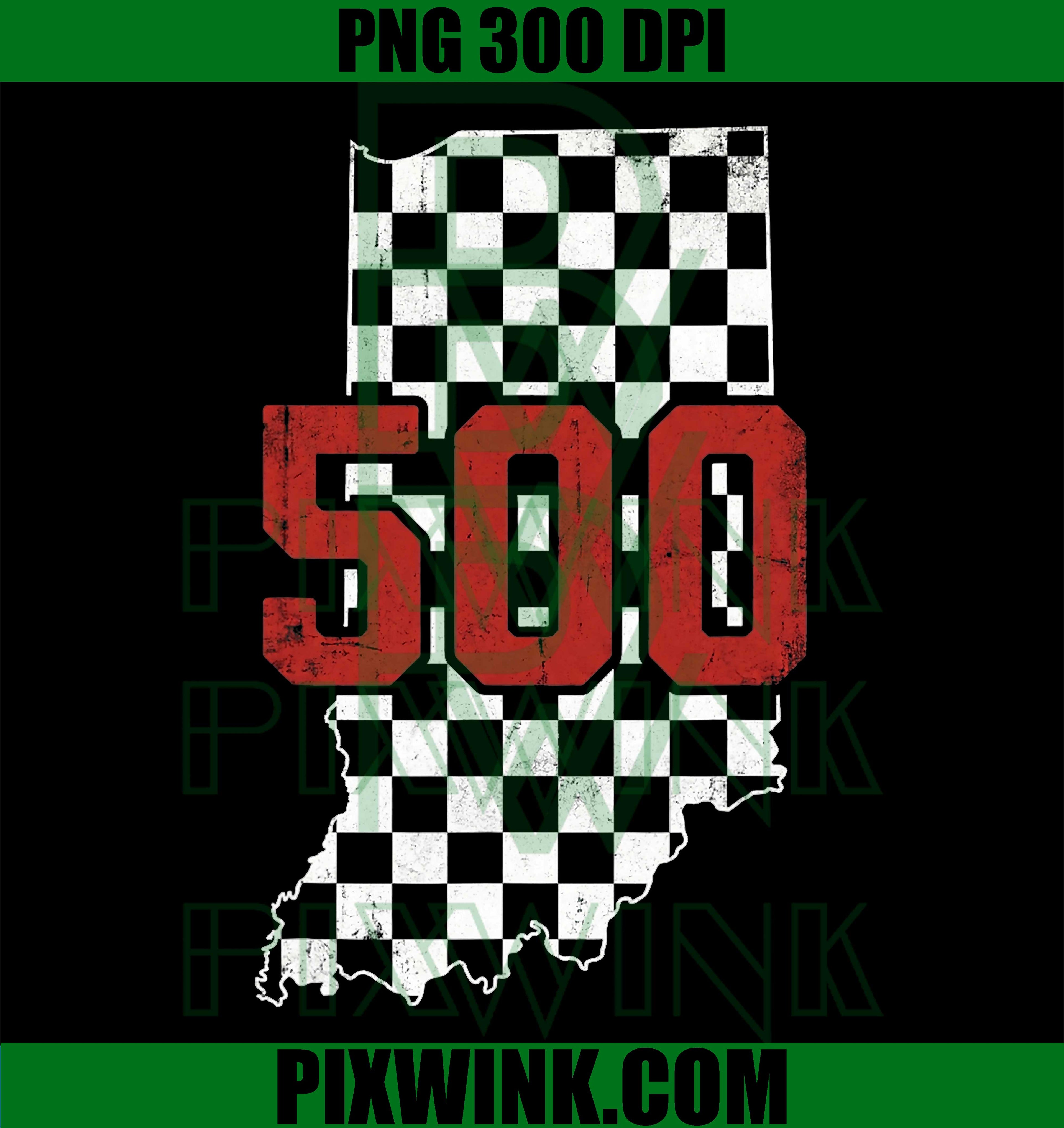 Indianapolis 500 PNG, Race Car Flag PNG Indiana State Distressed Design