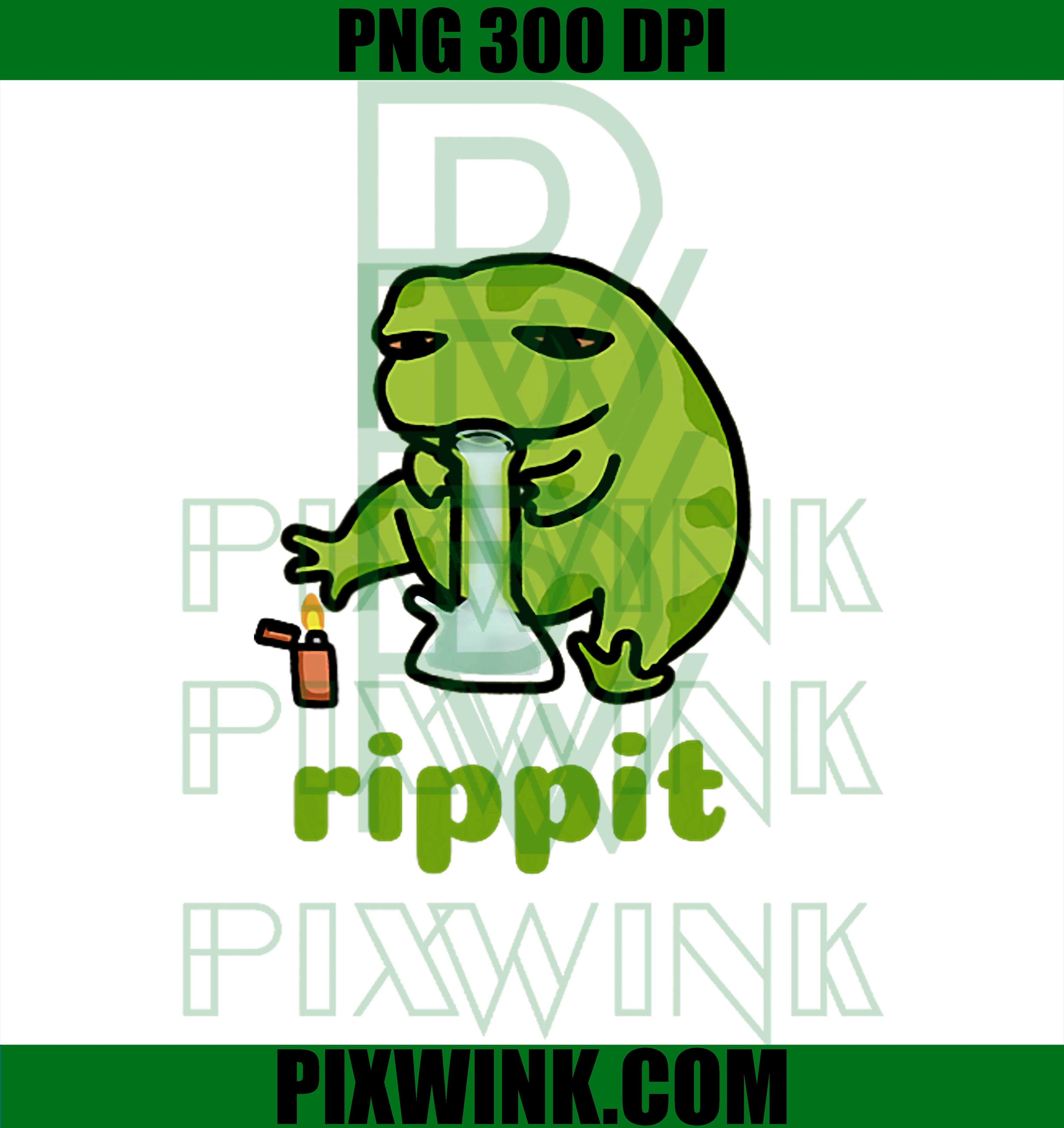 Rippit Stoner Frog  Weed PNG, Marijuana Smoker, Cannabis 420 PNG