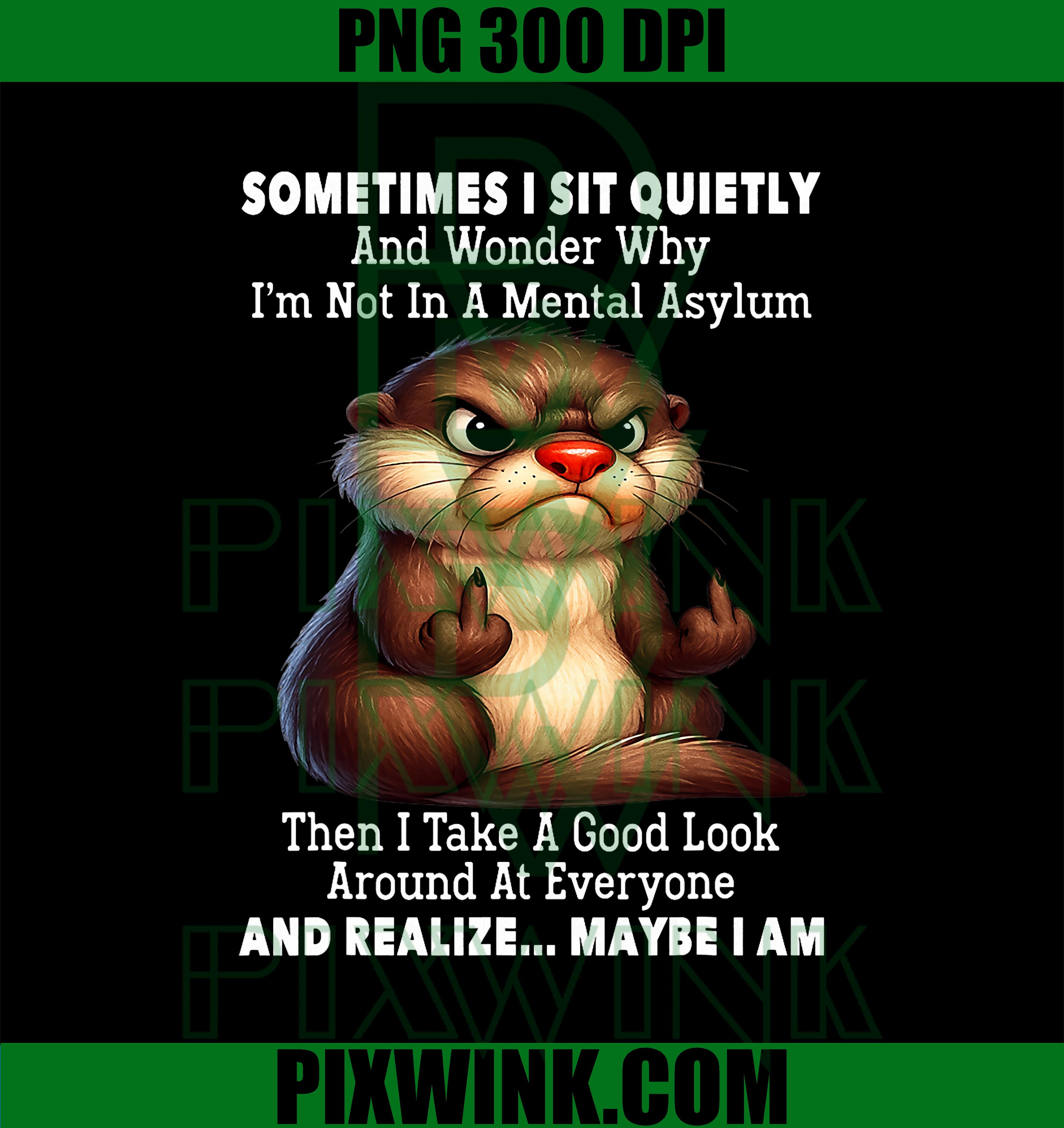 Sometimes I Sit Quietly and Wonder Why I'm Not in A Mental