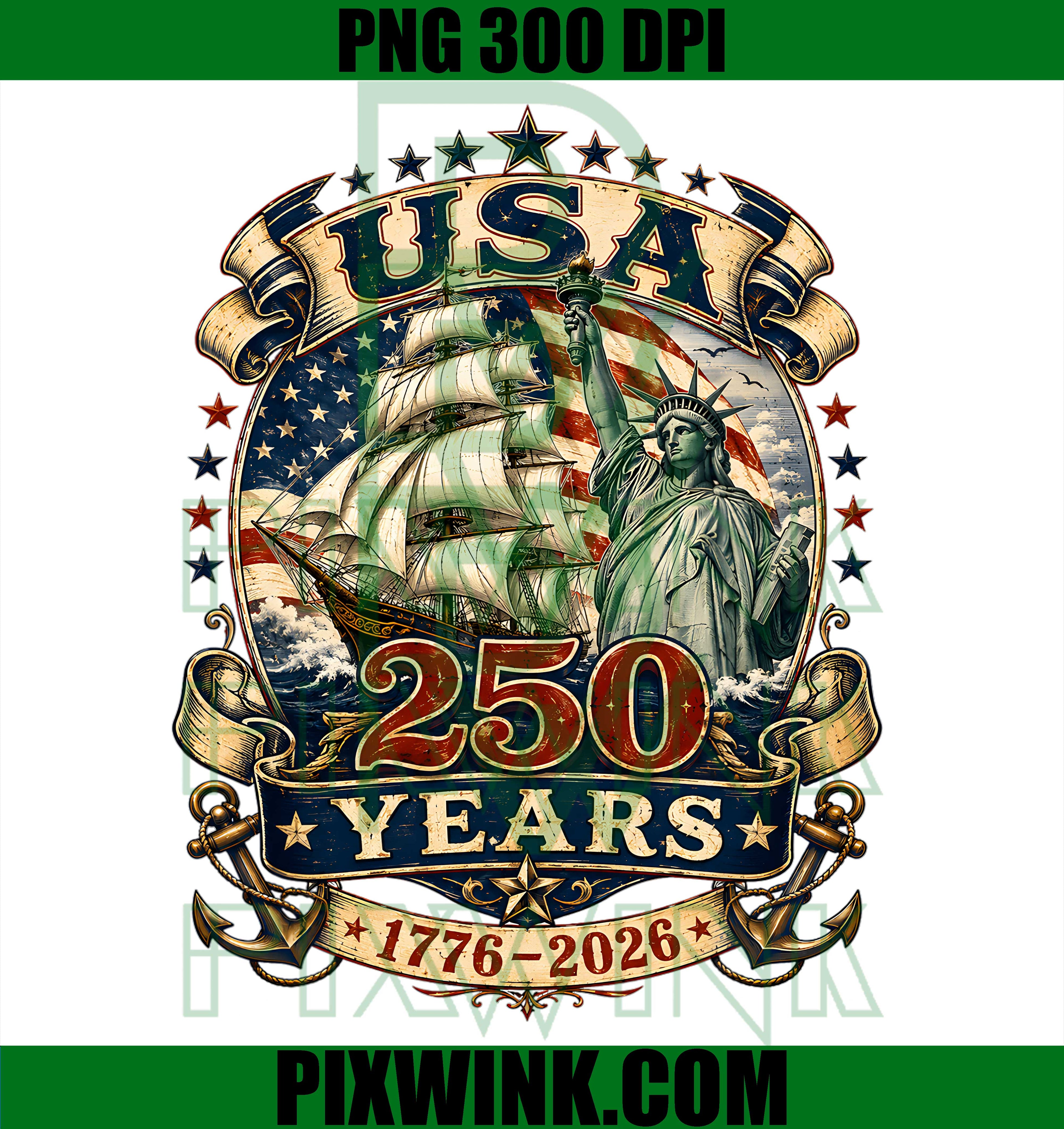 1776 2026 Tall Ship PNG, 250th Anniversary Sailing PNG, America Founding Era PNG