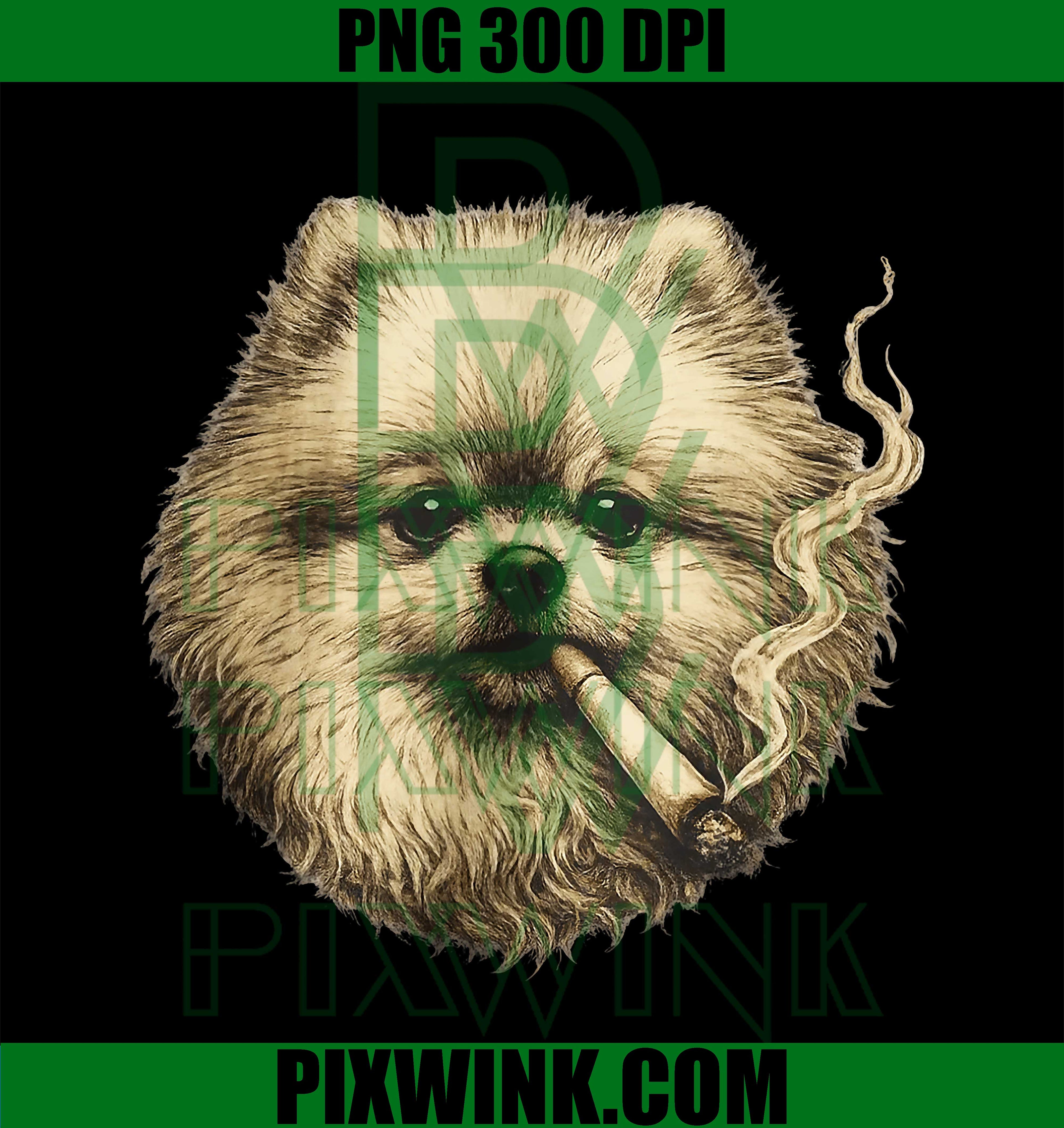 Dog Smoking Meme, Funny Pomeranian Smoking Dog PNG