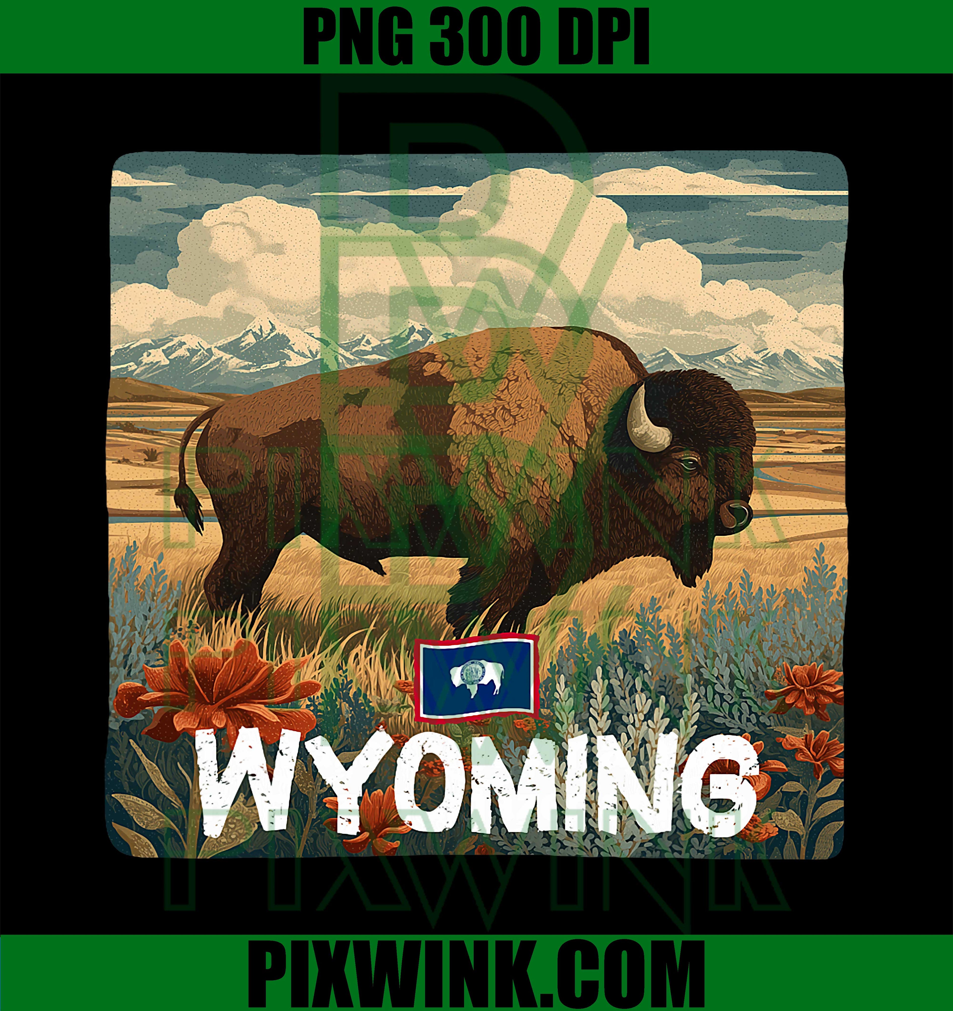 Cool Bison in Wyoming Look for Adults PNG