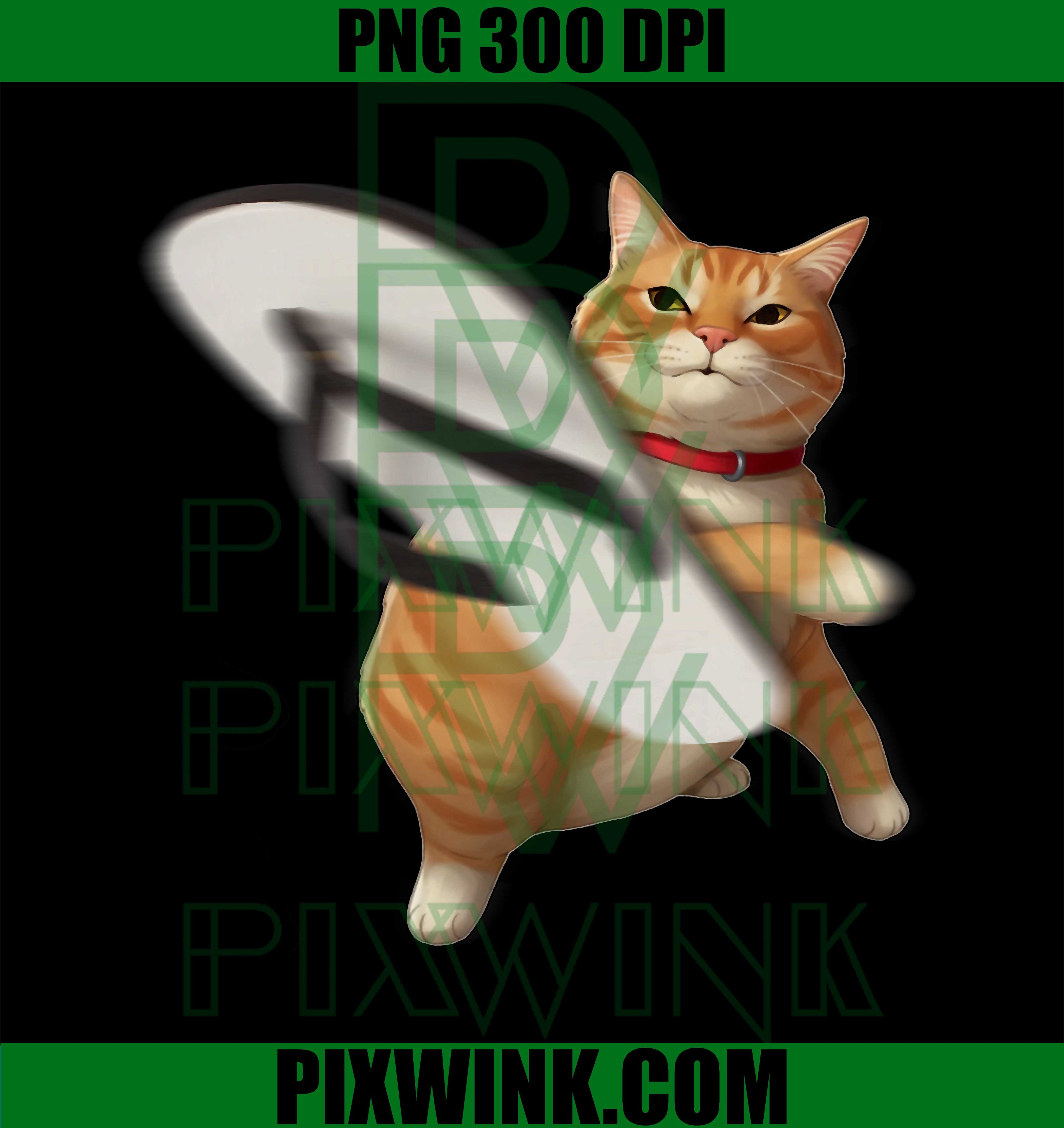 Funny Cat Throwing Slipper PNG, Sarcastic Cat Meme Graphic PNG