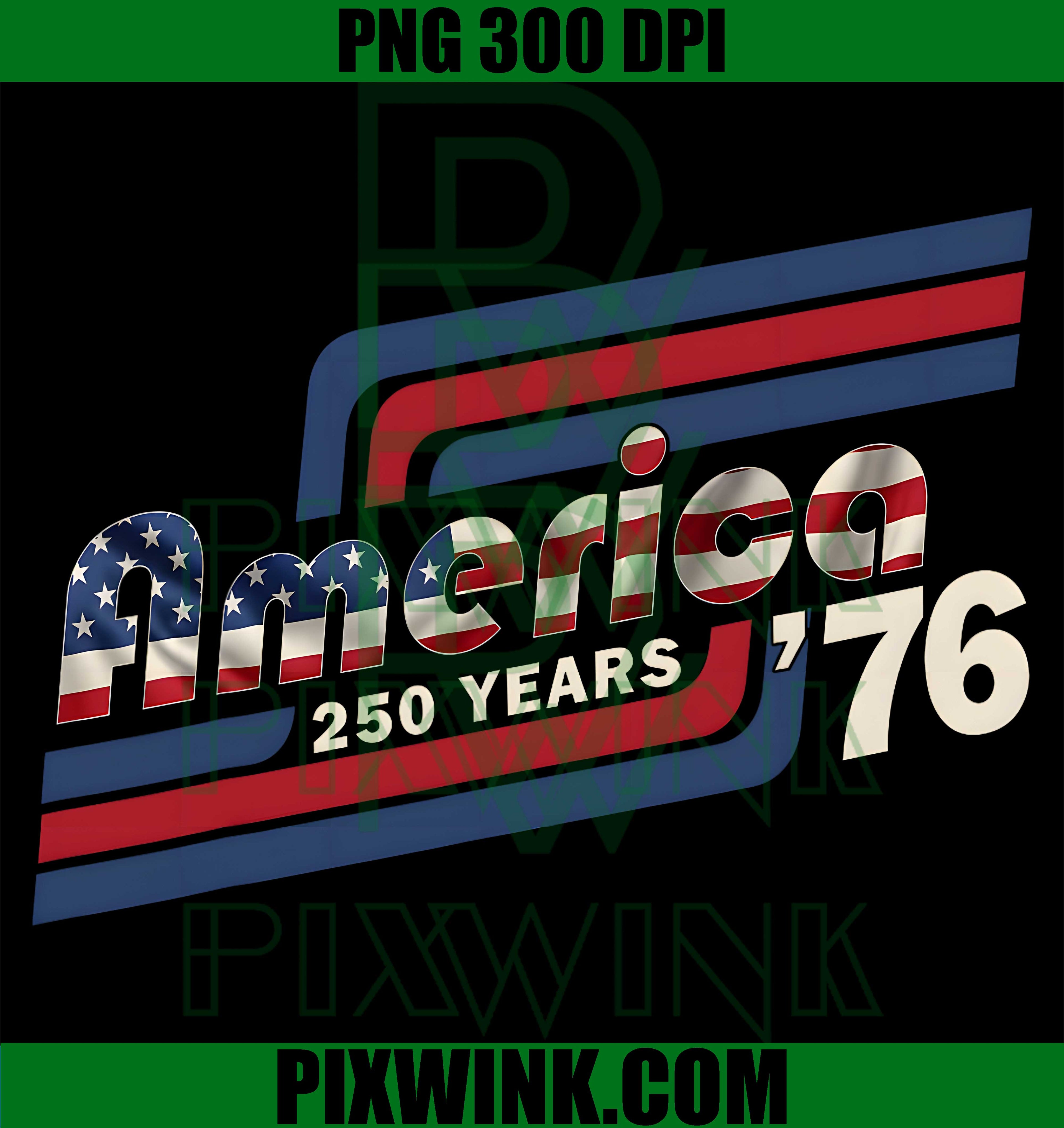 America 76 Vintage PNG, 1776-2026 USA Anniversary PNG, Patriotic USA Retro PNG